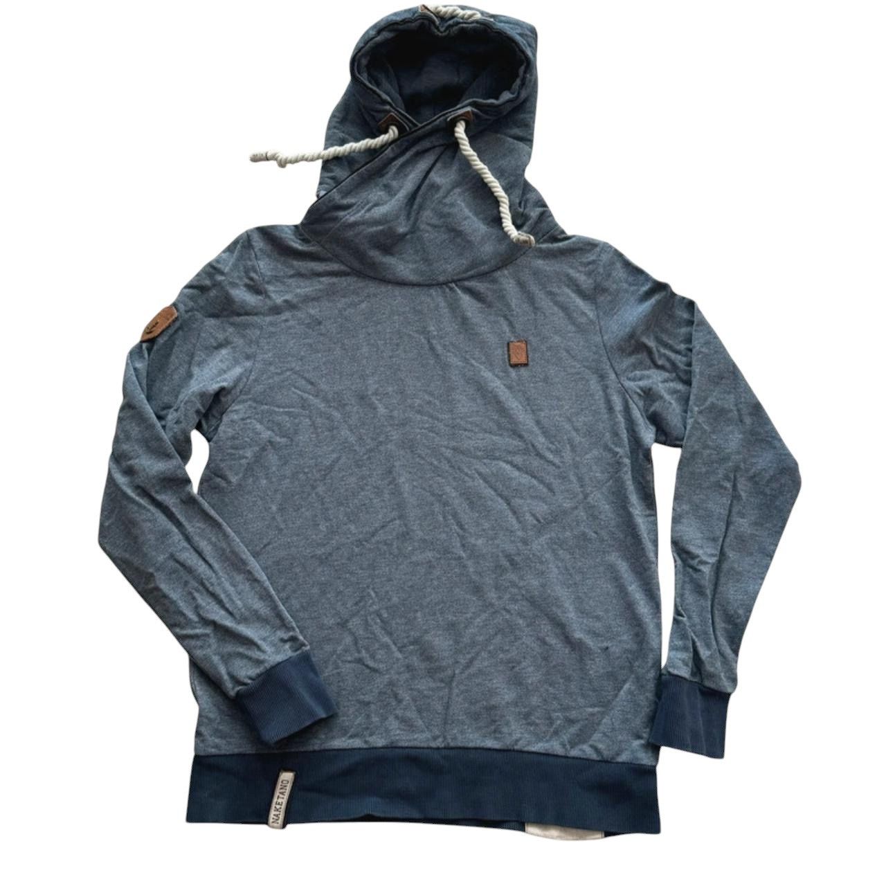 Naketano Naketano Women's Hoodie Sweatshirt Jumper Size S Blue Hooded Size S / US 4 / IT 40 - 1 Thumbnail