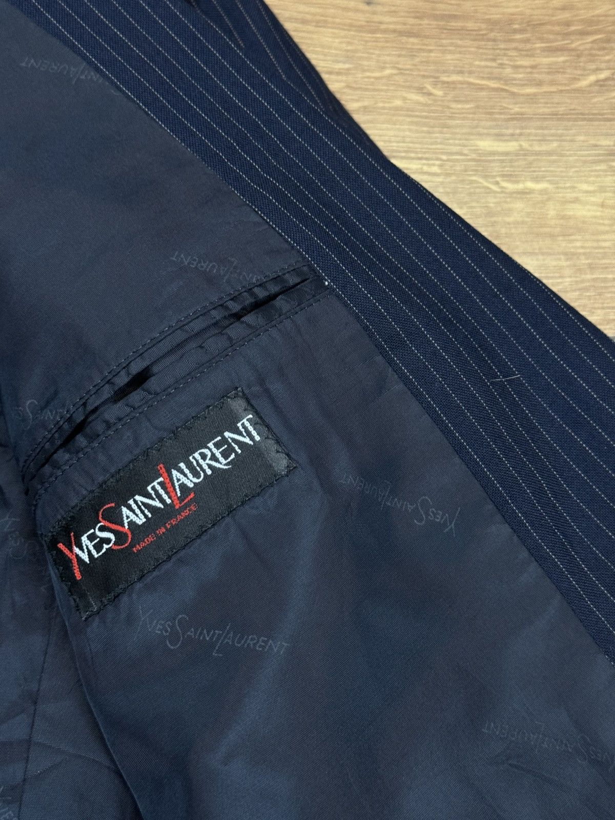 Yves Saint Laurent Vintage wool blazer Yves Saint Laurent original luxury item Size 48L - 2 Thumbnail