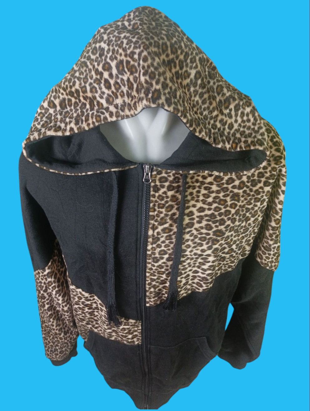 Beauty Beast × Hysteric Glamour × Japanese Brand Leopard Batwing Zip Hoodie if6was9 LGB style "No Tags" Size US XL / EU 56 / 4 - 3 Thumbnail