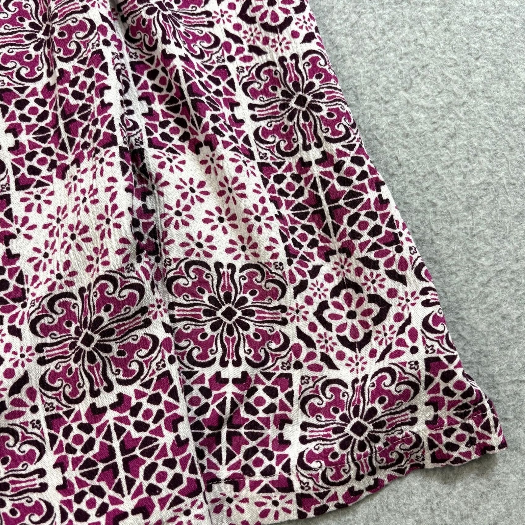 Loft LOFT Dress Midi Pink Large Peasant Off Shoulder Boho Lightweight Coastal Womens Size L / US 10 / IT 46 - 5 Thumbnail