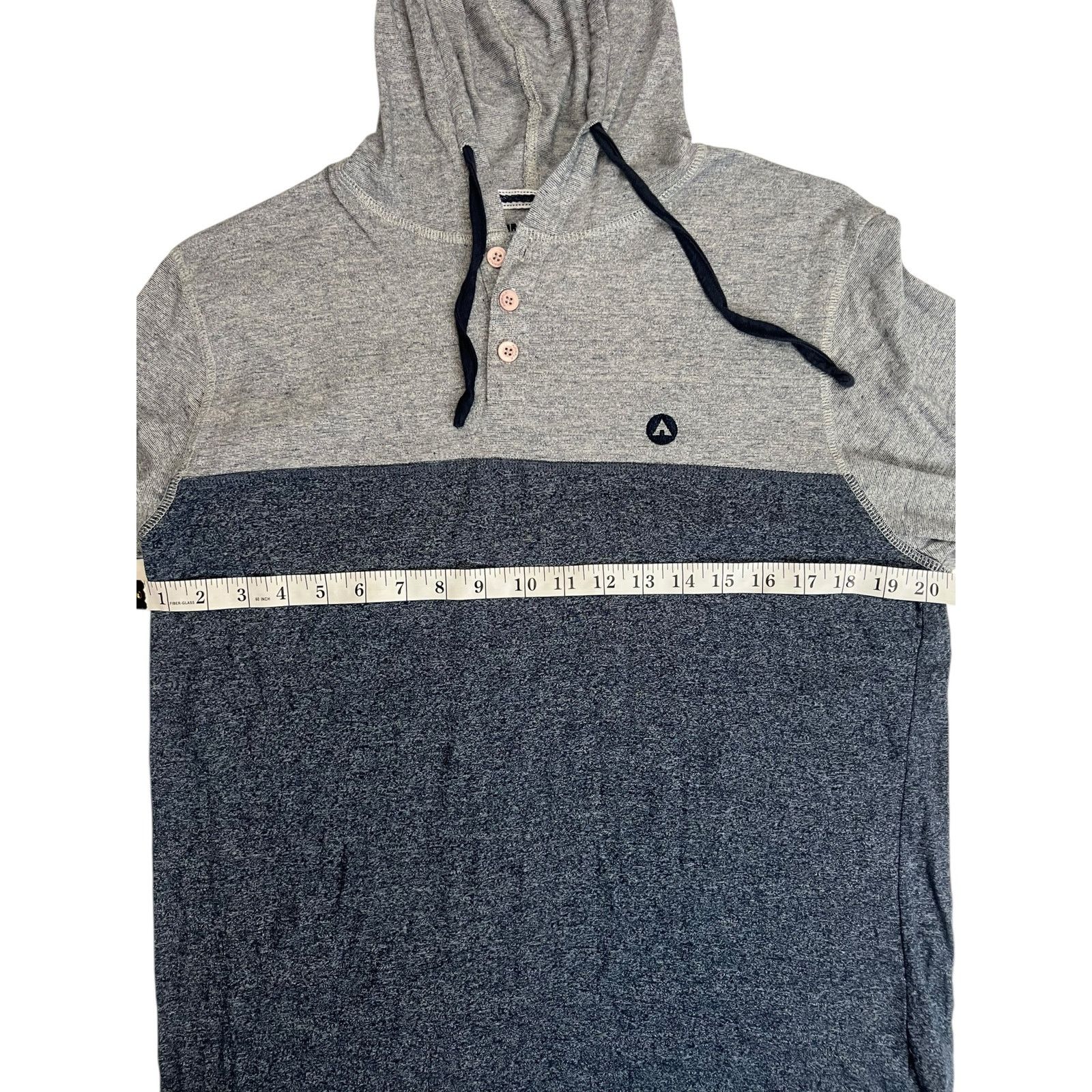 Airwalk Airwalk Men’s Medium Long Sleeve Hoodie Pullover Gray Navy Size US M / EU 48-50 / 2 - 10 Thumbnail