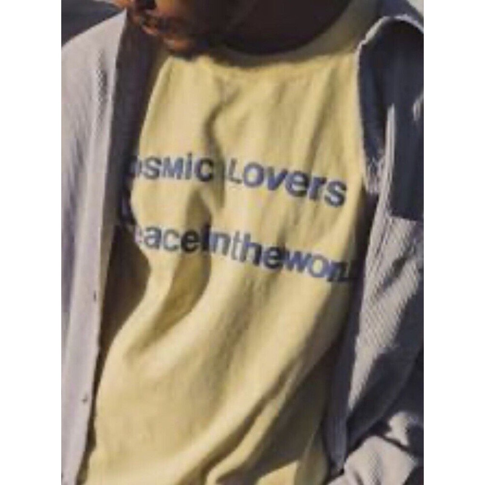 Other Heron Hues Cosmic Lovers Graphic Yellow Tee T-Shirt NWT P$40 Size US L / EU 52-54 / 3 - 1 Thumbnail