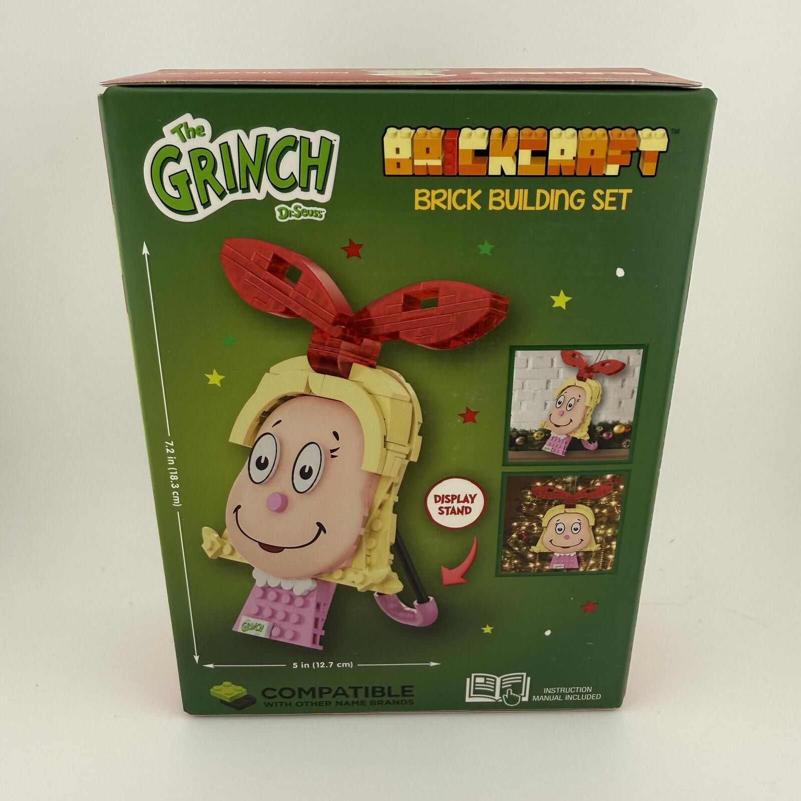 Brockum Brickcraft Grinch Cindy-Lou Brick Building Kit (121 Pieces) Size ONE SIZE - 2 Thumbnail