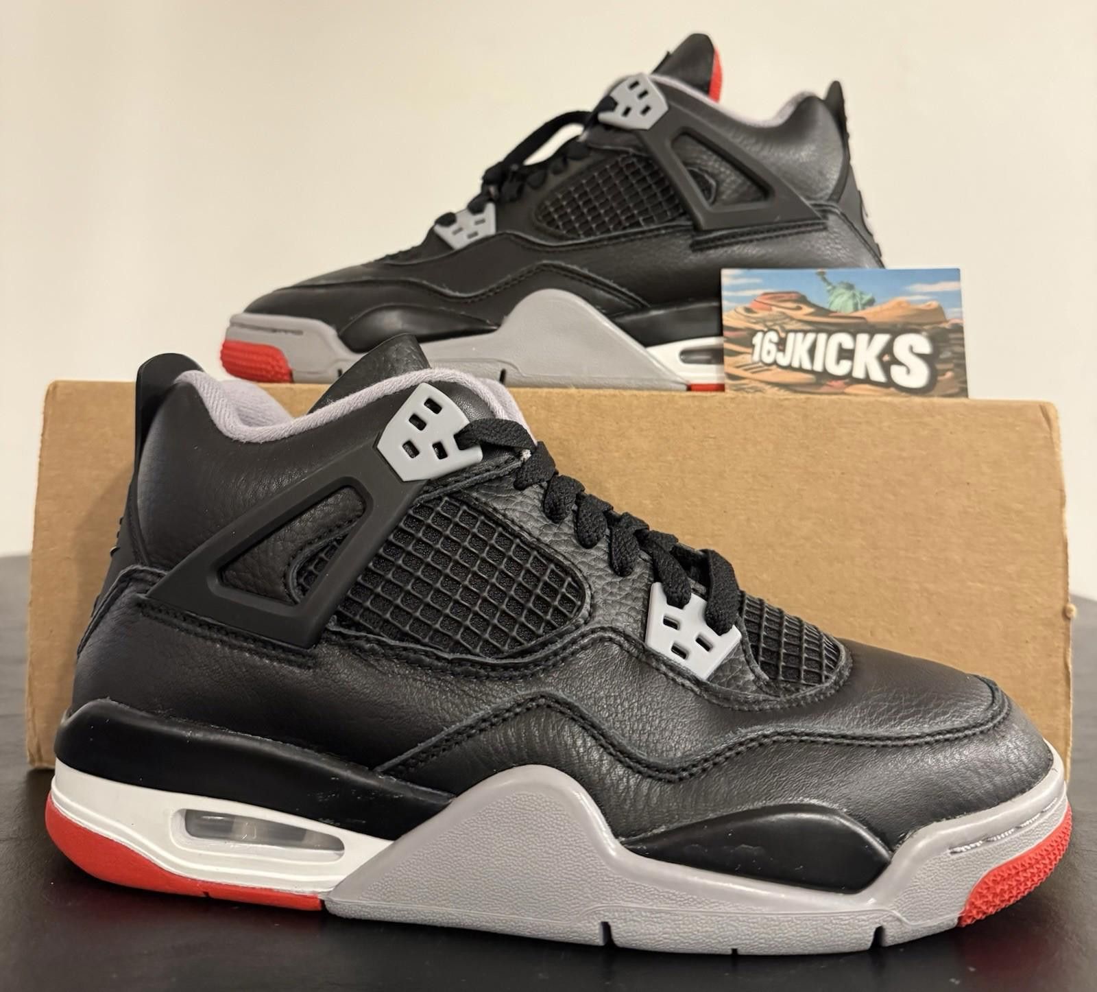 Jordan Brand Size 7Y - Air Jordan 4 Retro Bred Reimagined Size US 7 / EU 40 - 1 Thumbnail