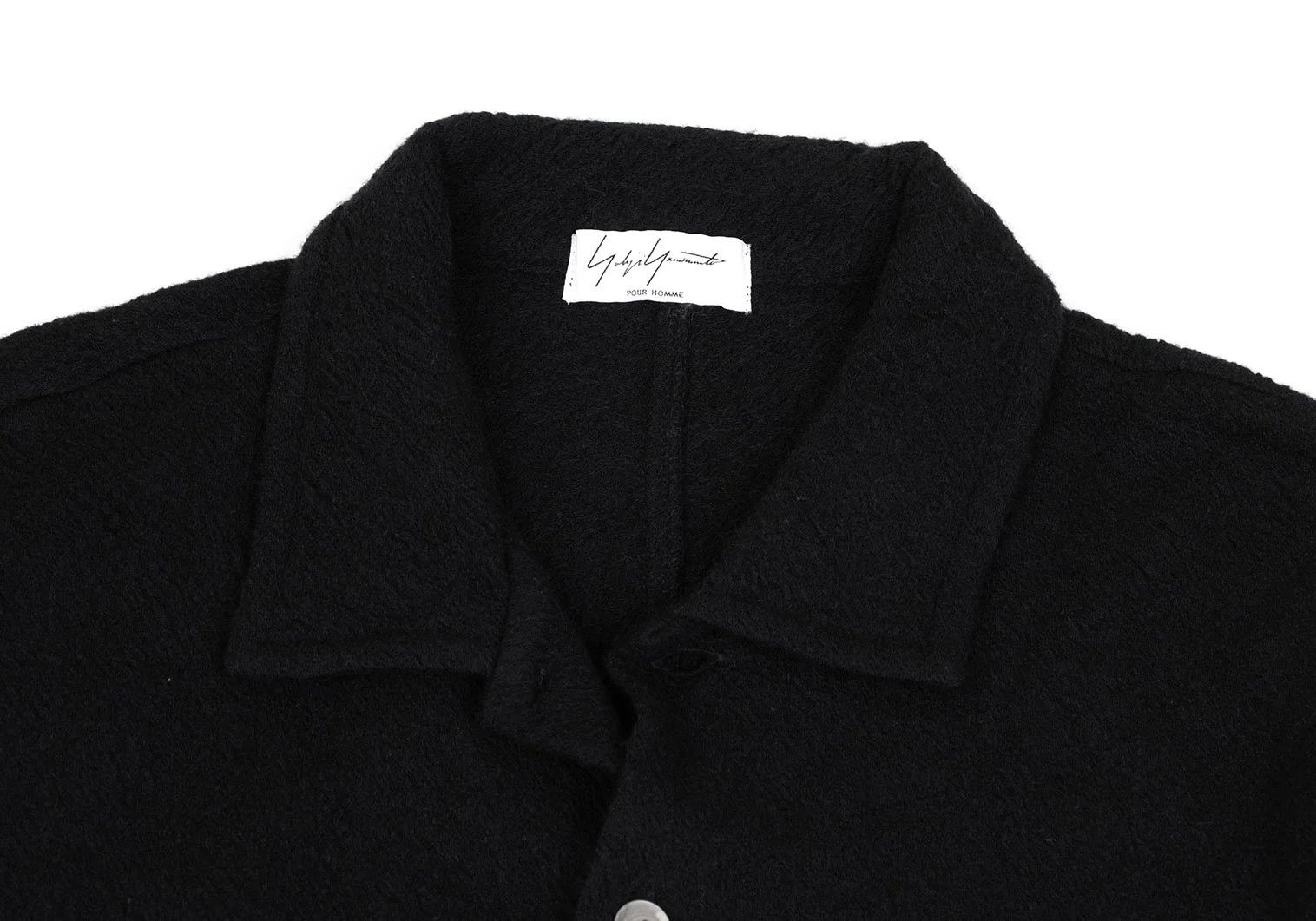 Yohji Yamamoto Yohji Yamamoto Wool Dyed Knit Shirt Black Size US M / EU 48-50 / 2 - 3 Thumbnail