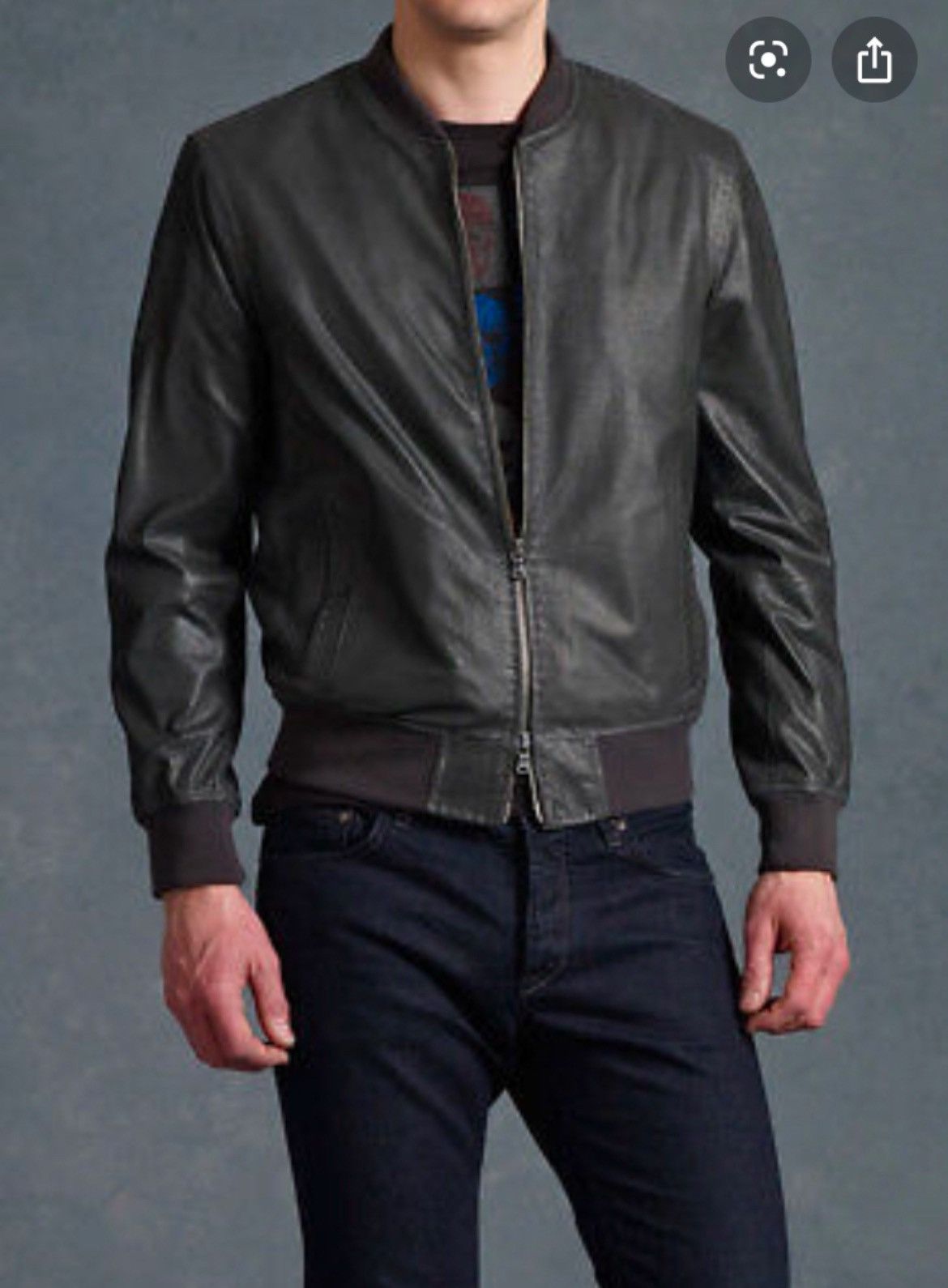 John Varvatos Goat Suede Bomber Jacket. Size medium Size US M / EU 48-50 / 2 - 1 Thumbnail