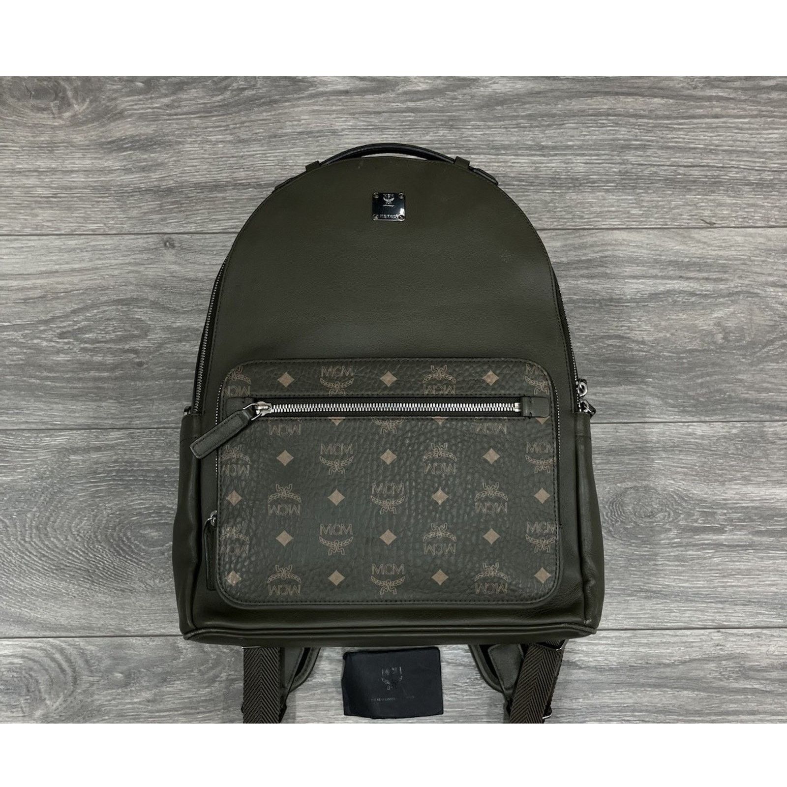 MCM MCM Visetos Backpack ' Khaki / Sea Turtle ' | GOOD CONDITION Size ONE SIZE - 1 Thumbnail