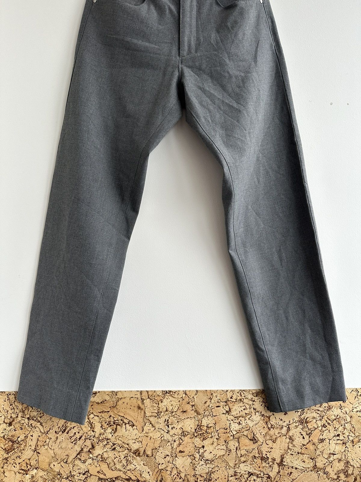 Versace Jeans Couture Vtg Versace Jeans Couture Stretch Pants Gray Size 31 W28xL28 Size US 31 - 3 Thumbnail