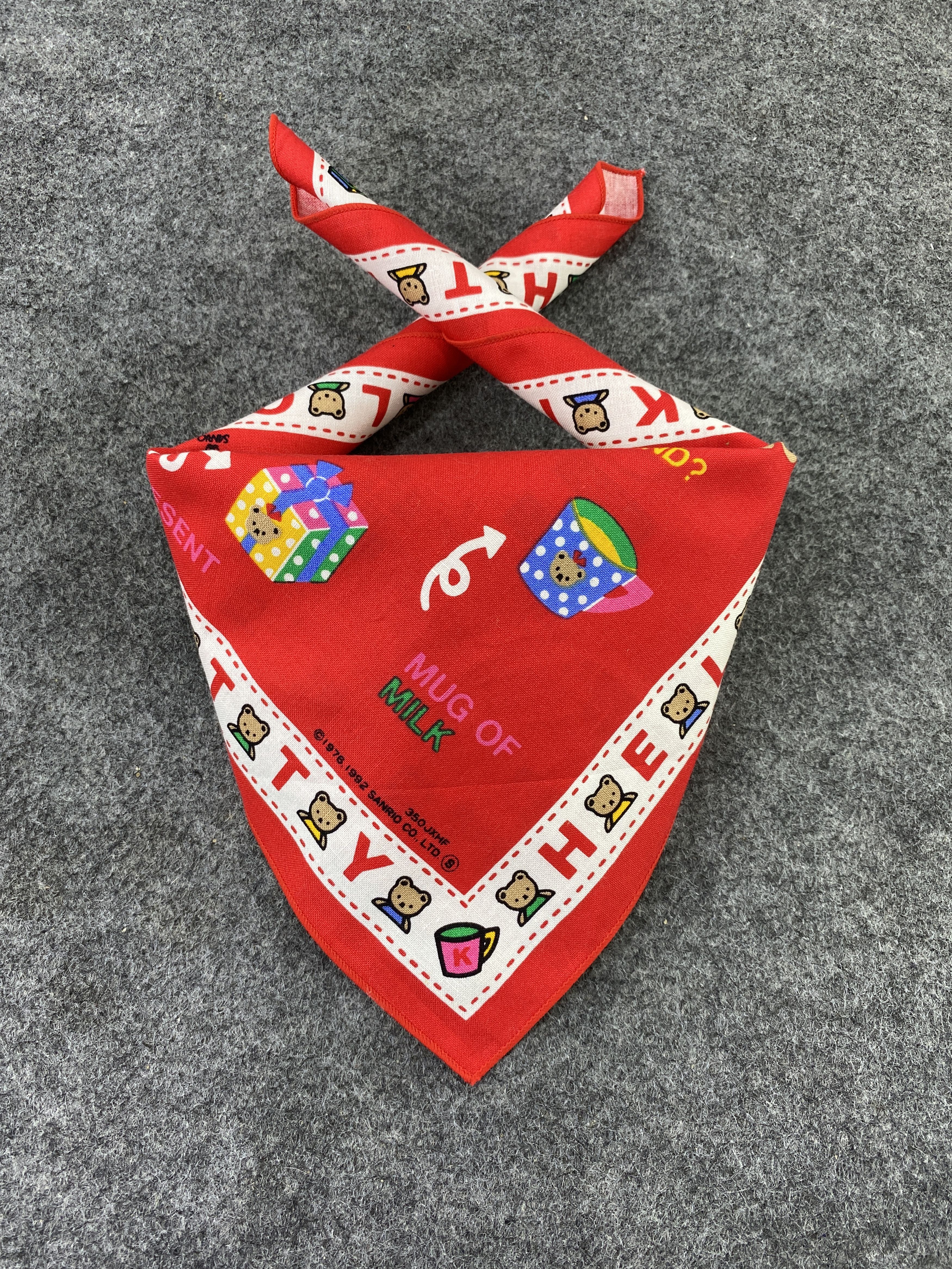Anime Hello Kitty Scarf Handkerchief Neckerchief Bandana-B303 Size ONE SIZE - 2 Thumbnail