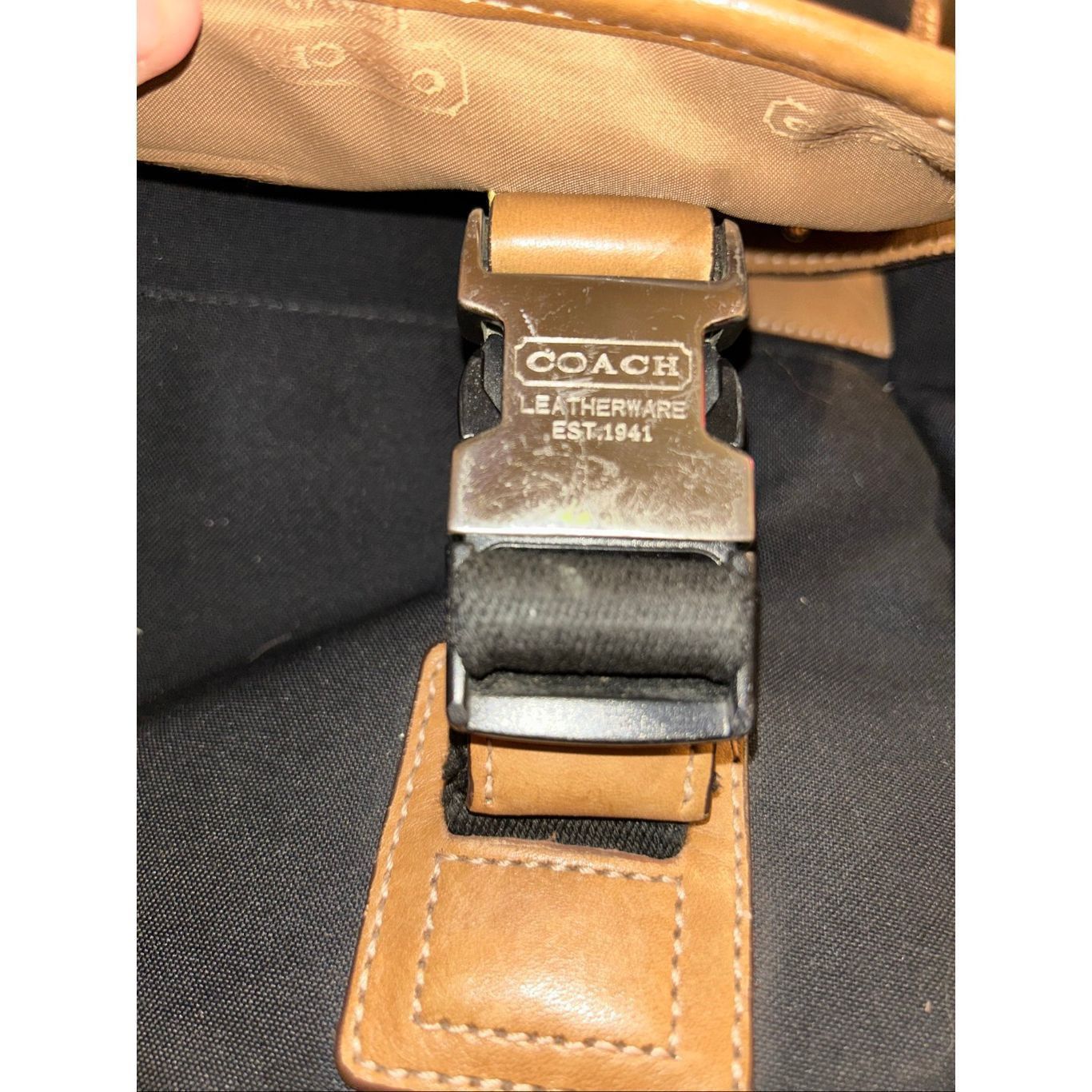 Coach Vintage Coach Messenger Laptop Briefcase Bag Black Canvas Br Size ONE SIZE - 9 Thumbnail