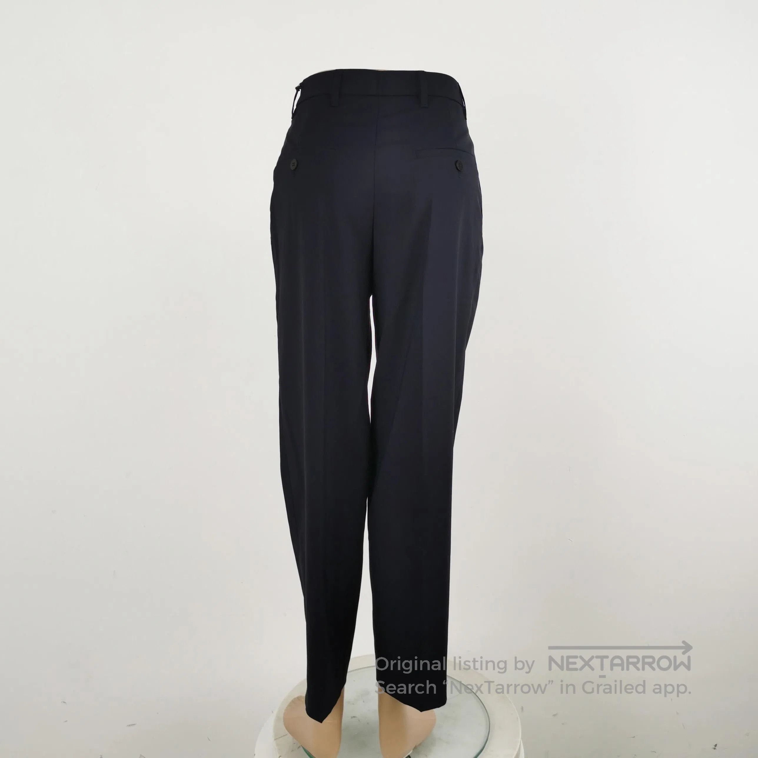 Prada Prada Wool Casual Trousers in Dark Blue . Size 35" - 2 Thumbnail