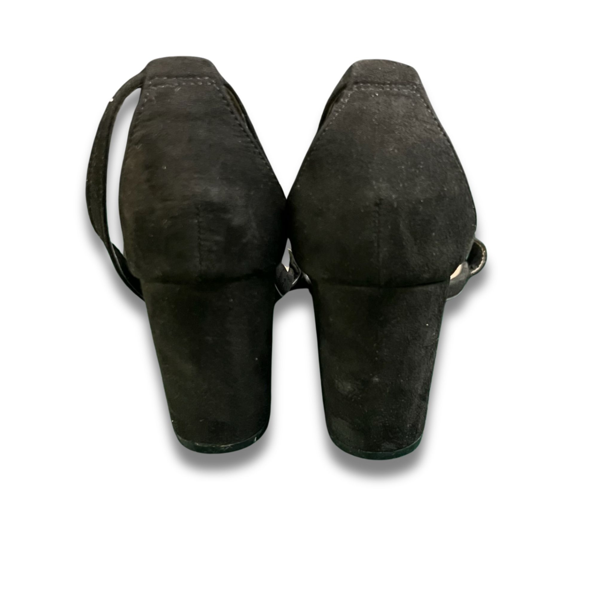 Other WILD DIVA Black Strappy Block Heels Open Toe Size 8.5 Made I Size US 8.5 / IT 38.5 - 5 Thumbnail