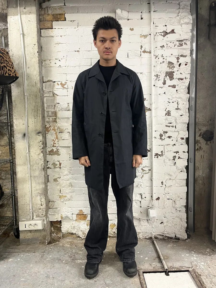 Prada 2000s Prada Black Imperial Premium Light Long Trench Jacket Size US M / EU 48-50 / 2 - 2 Thumbnail