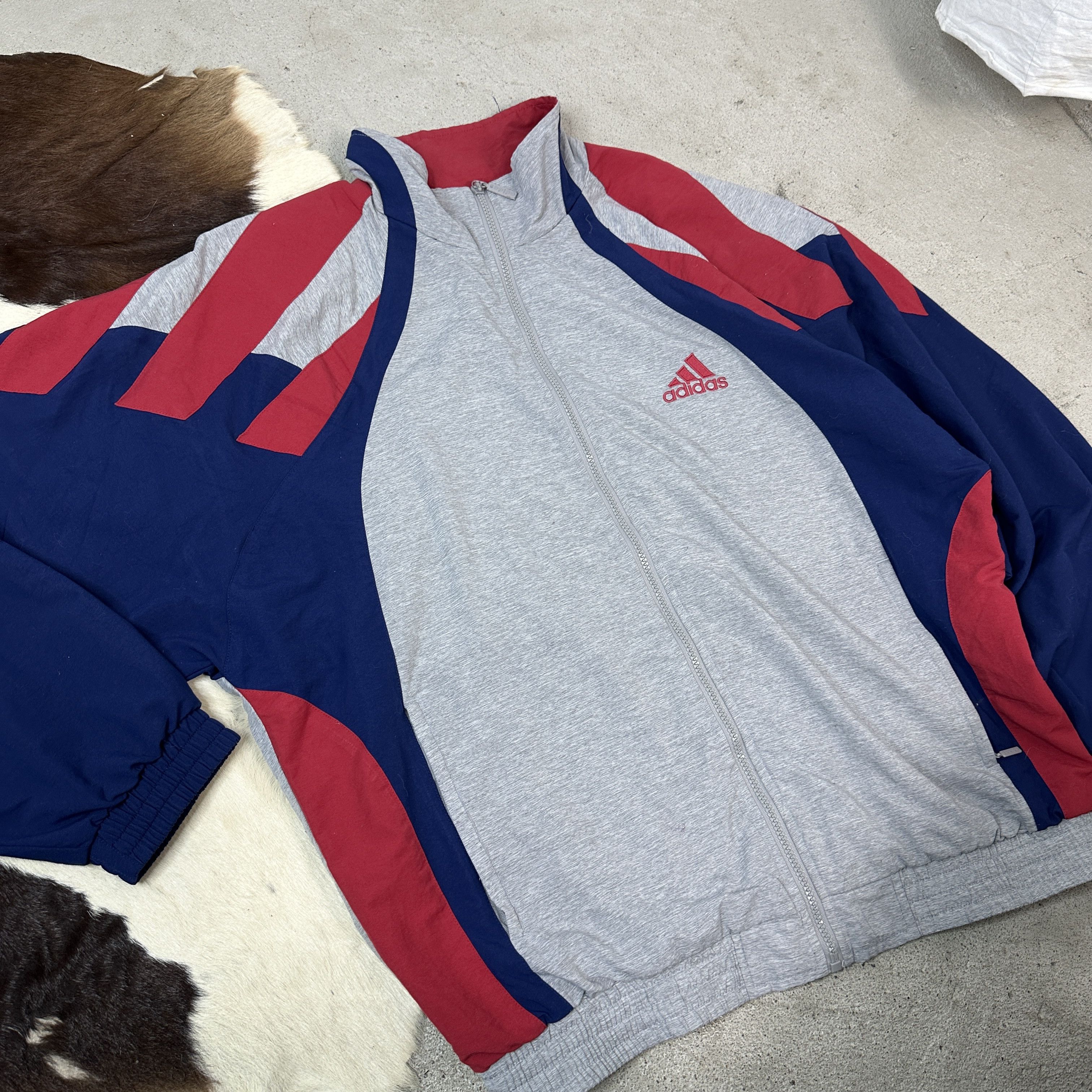 Adidas × Vintage Vintage Adidas Windbreaker Jacket Size US L / EU 52-54 / 3 - 2 Thumbnail