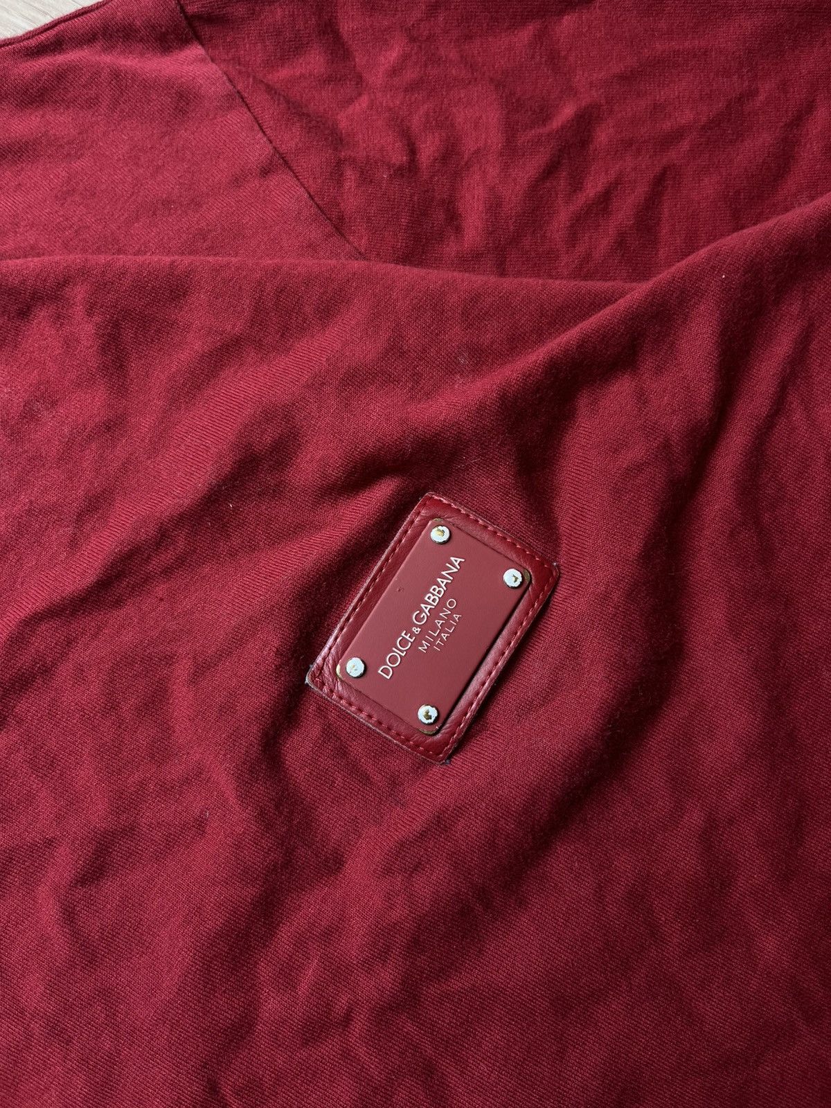 Dolce & Gabbana Dolce & Gabbana Red Plague Logo T-shirt Size US M / EU 48-50 / 2 - 3 Thumbnail
