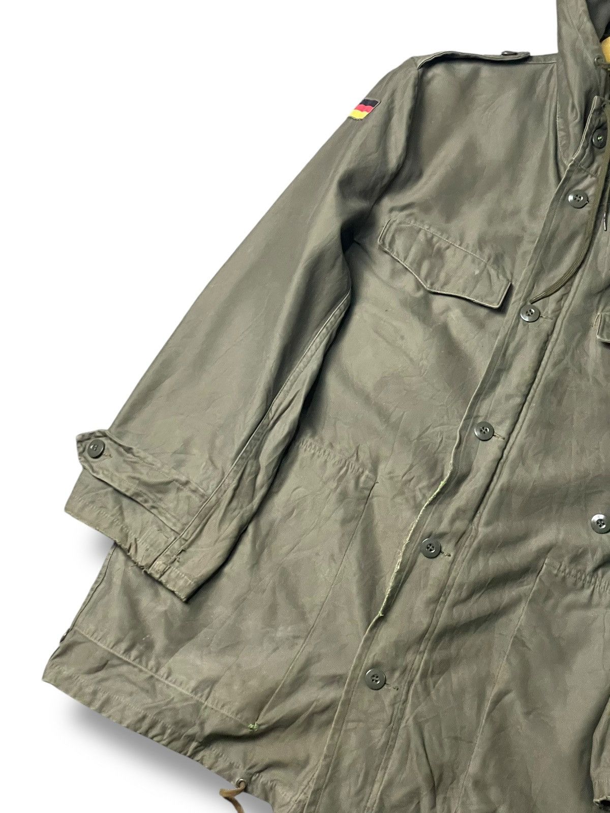 Japanese Brand × Vintage Vintage Germany Army Hooded Jacket (102) Size US S / EU 44-46 / 1 - 4 Thumbnail