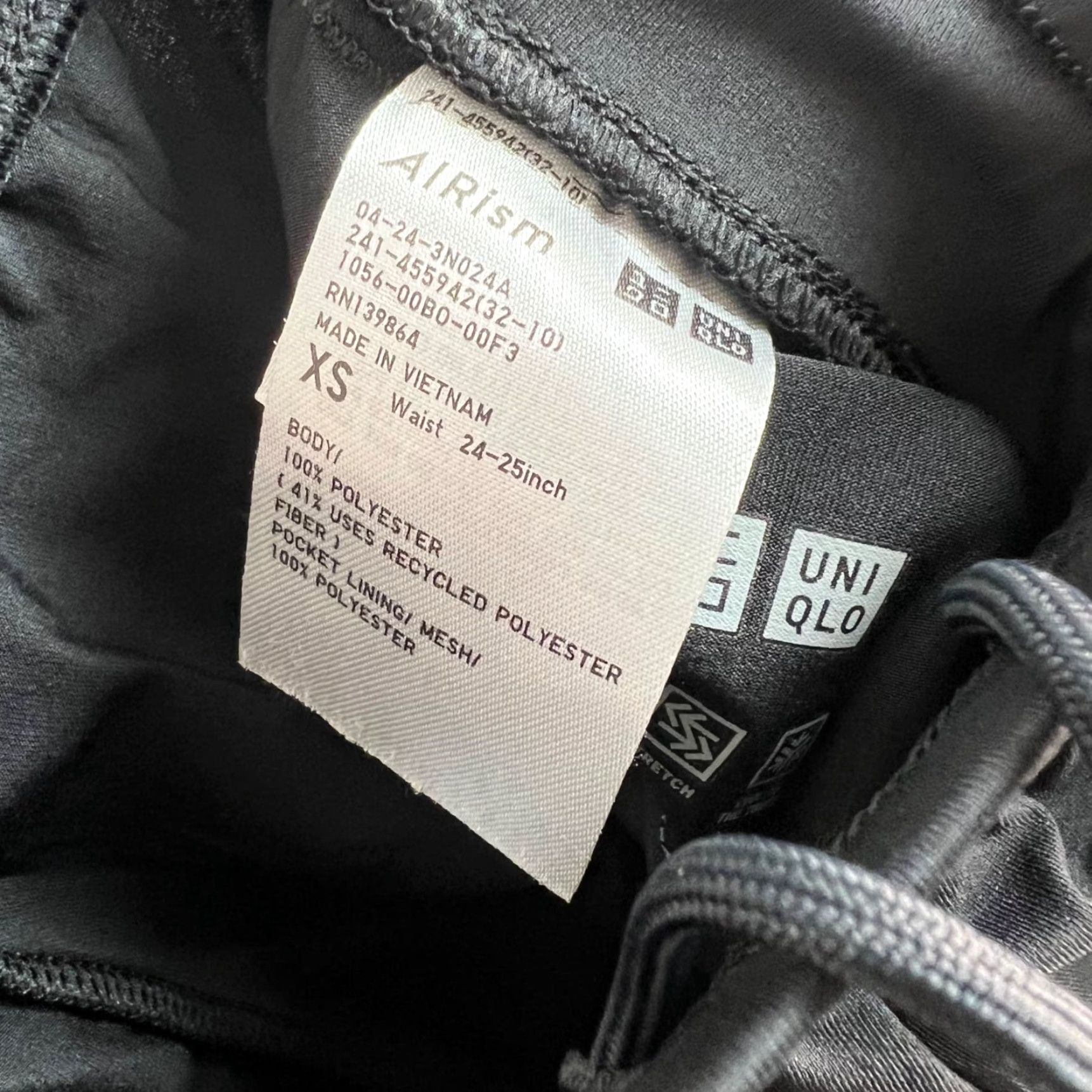 Uniqlo Uniqlo Womens XS Black Jogger Pants Lightweight Activewear Size 26" / US 2 / IT 38 - 3 Thumbnail