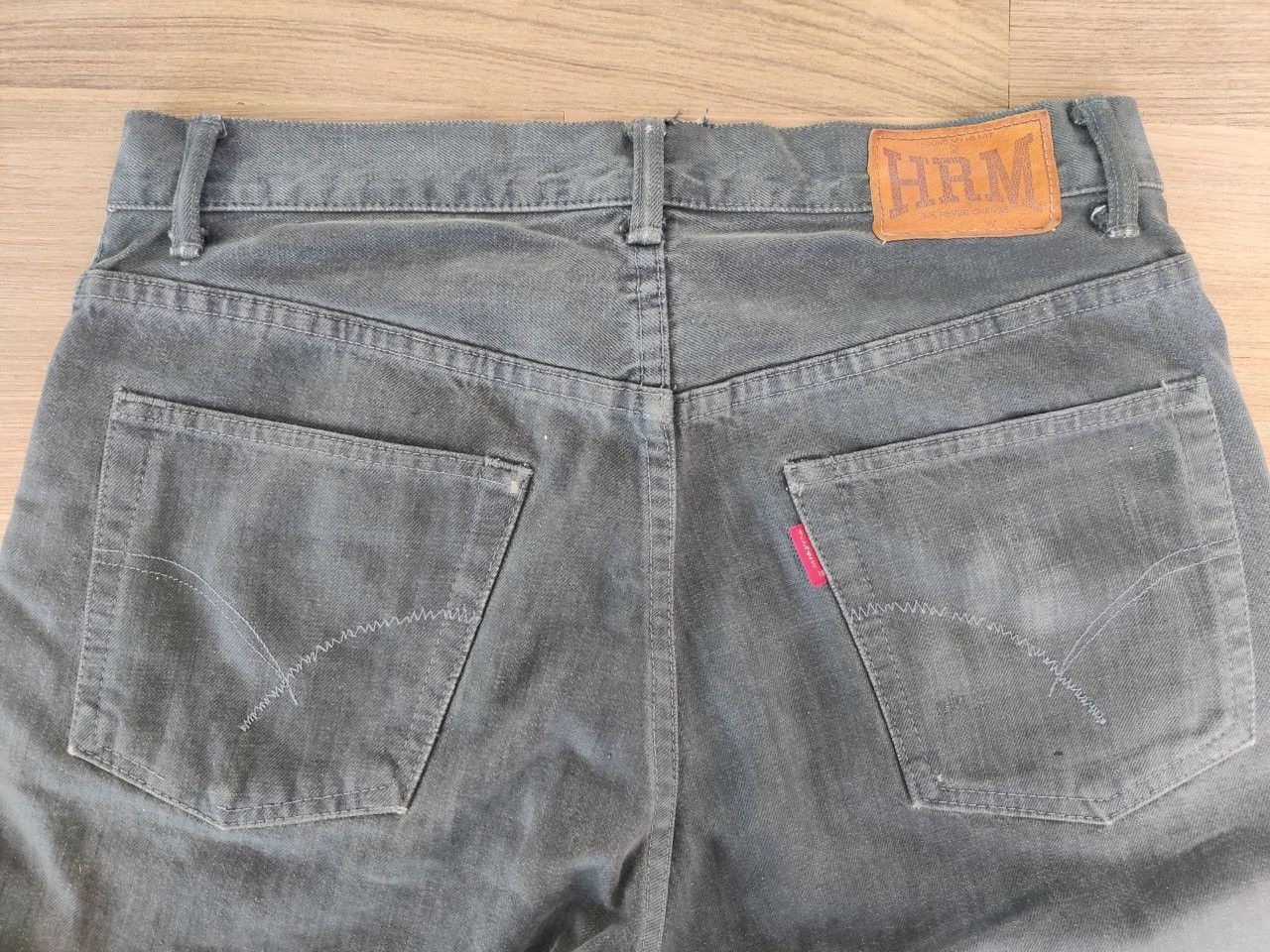 HOLLYWOOD RANCH MARKET Vintage Selvedge Hr Market Custom Patchwork Denim Jeans Size US 31 - 15 Thumbnail