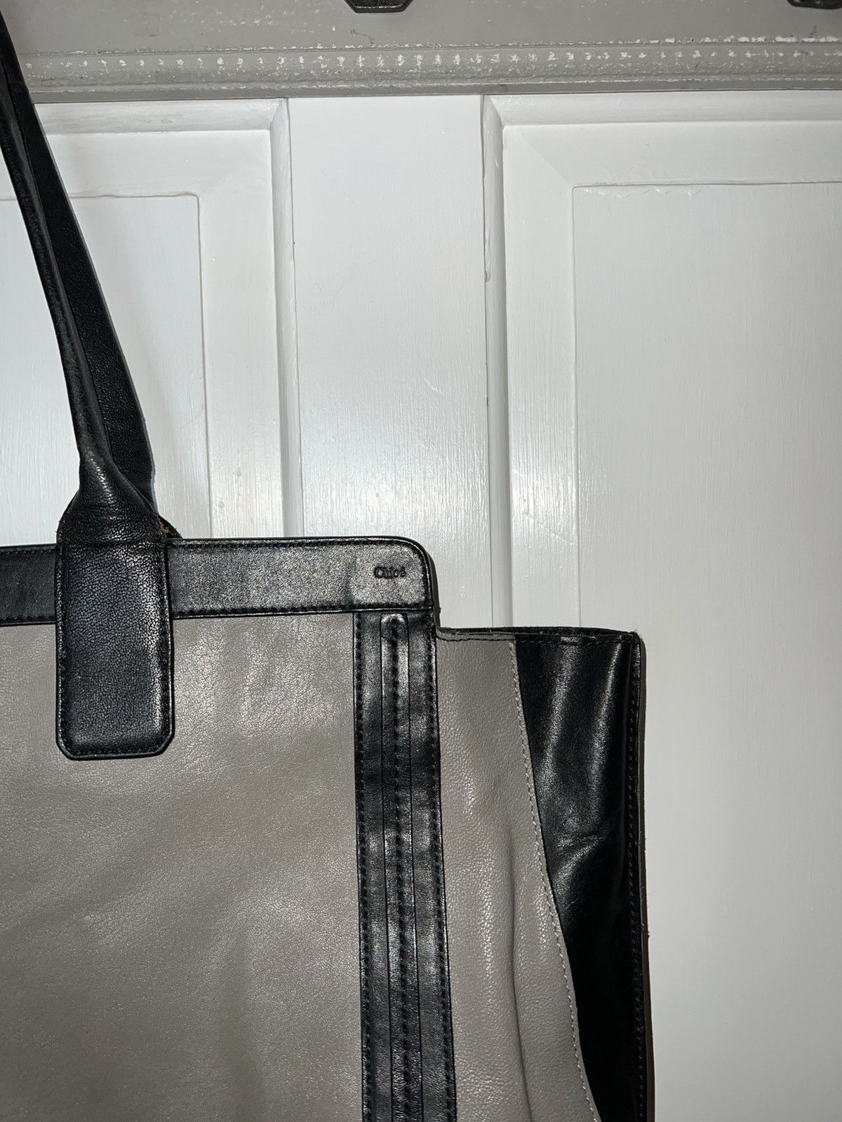 Chloe Chloe Vintage Allison Two Tone Leather Tote Bag Size ONE SIZE - 3 Thumbnail