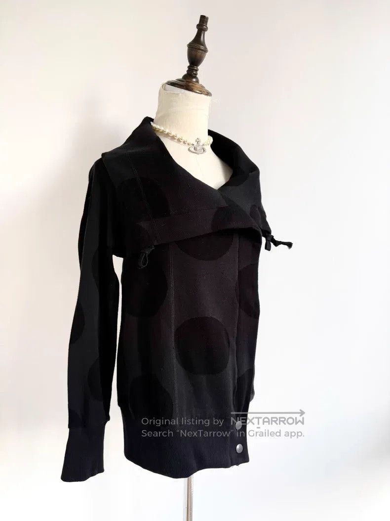 Vivienne Westwood Vivienne Westwood Black Gray Polka Dot Big Lapel Sweatshir Size M / US 6-8 / IT 42-44 - 5 Thumbnail