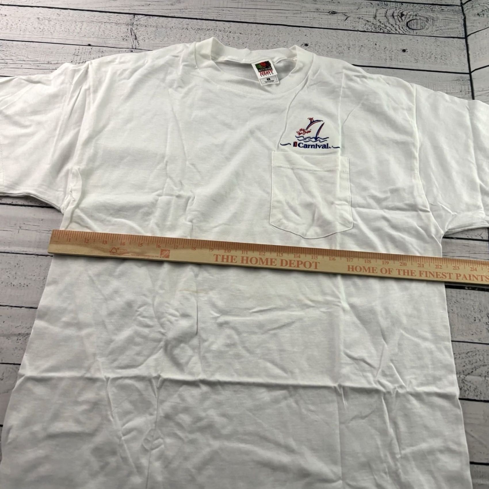 Vintage Vintage Carnival T-Shirt Short Sleeve Pocket Men XL White Size US XL / EU 56 / 4 - 4 Thumbnail