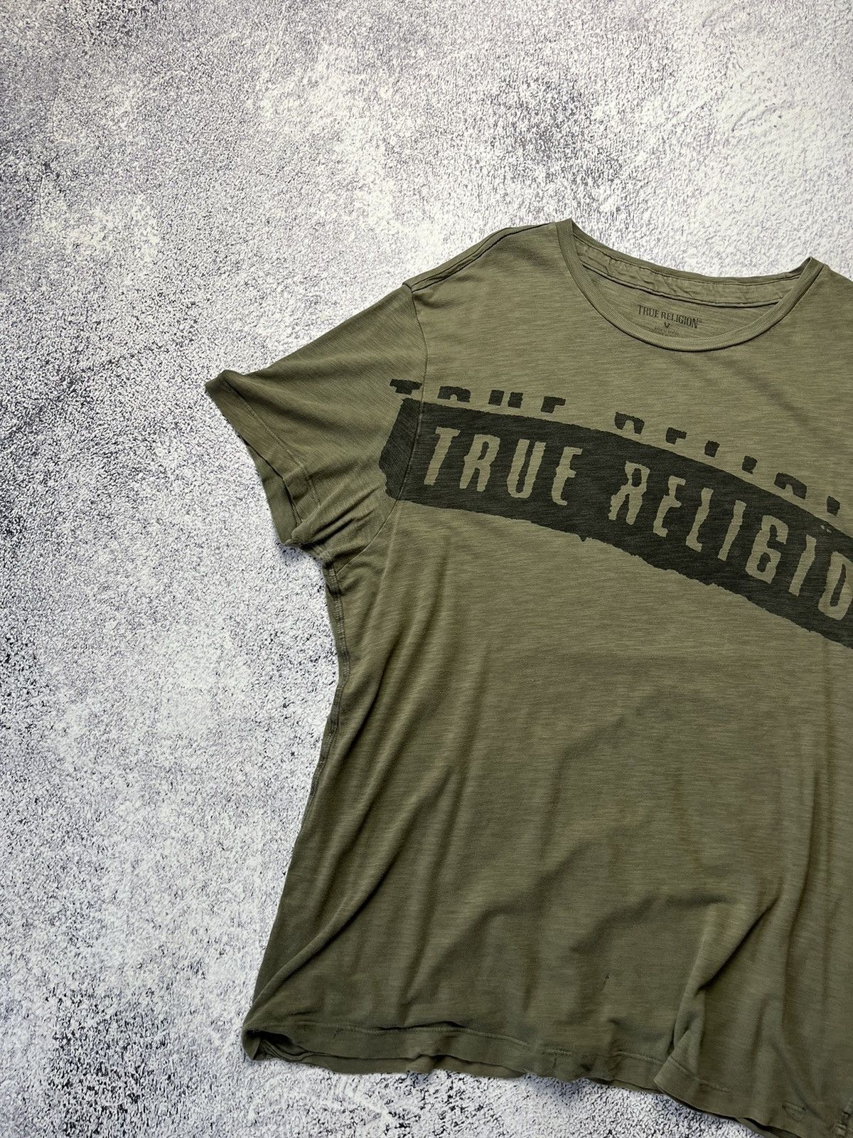Japanese Brand Mens Vintage Distressed True Religion T-shirt Rare Y2K tee Size US L / EU 52-54 / 3 - 2 Thumbnail