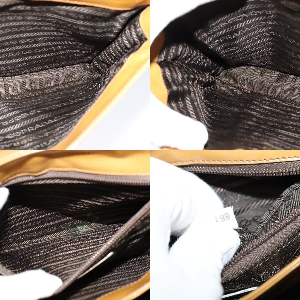 Prada PRADA Shoulder Bag Enamel Beige Silver Size ONE SIZE - 13 Thumbnail