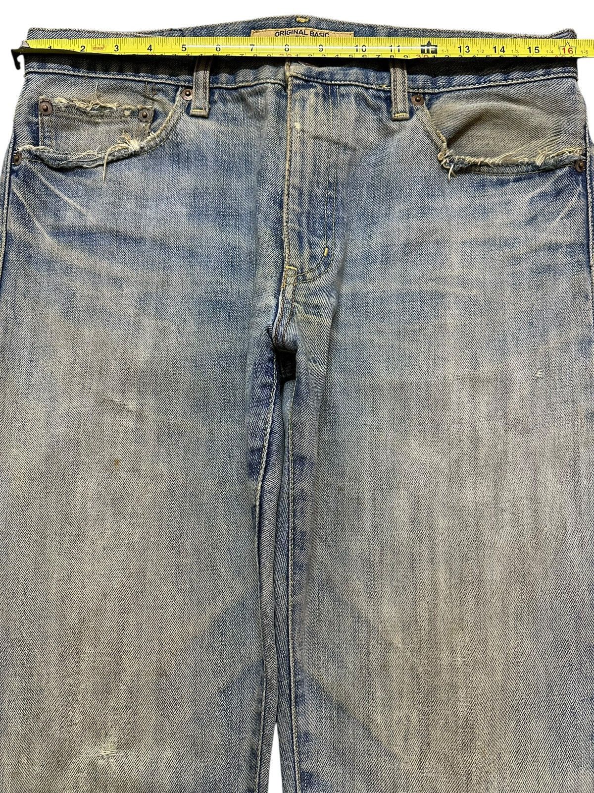 Japanese Brand Vintage Japanese Uniqlo Mud Wash Distress Style Jeans Size US 32 / EU 48 - 11 Thumbnail