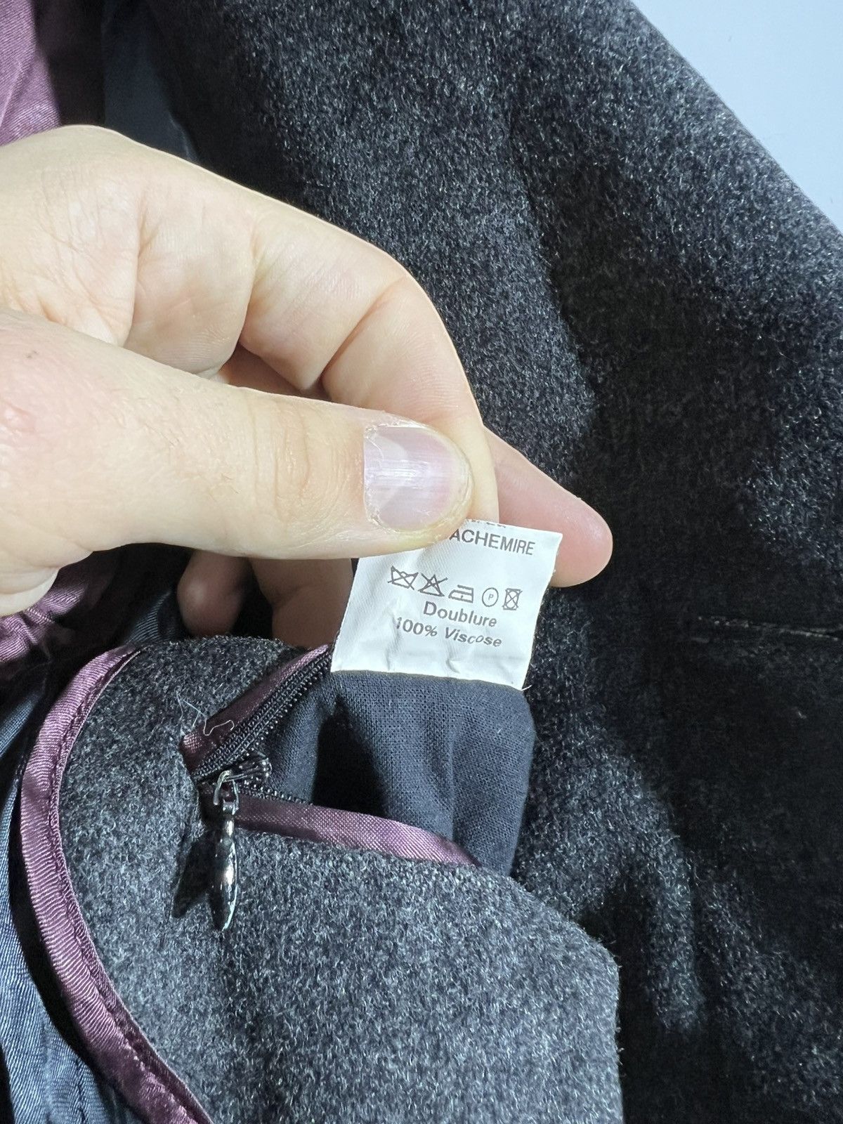 Kenzo × Vintage Vintage Kenzo Homme Wool Gray Coat Jacket Size US M / EU 48-50 / 2 - 18 Thumbnail