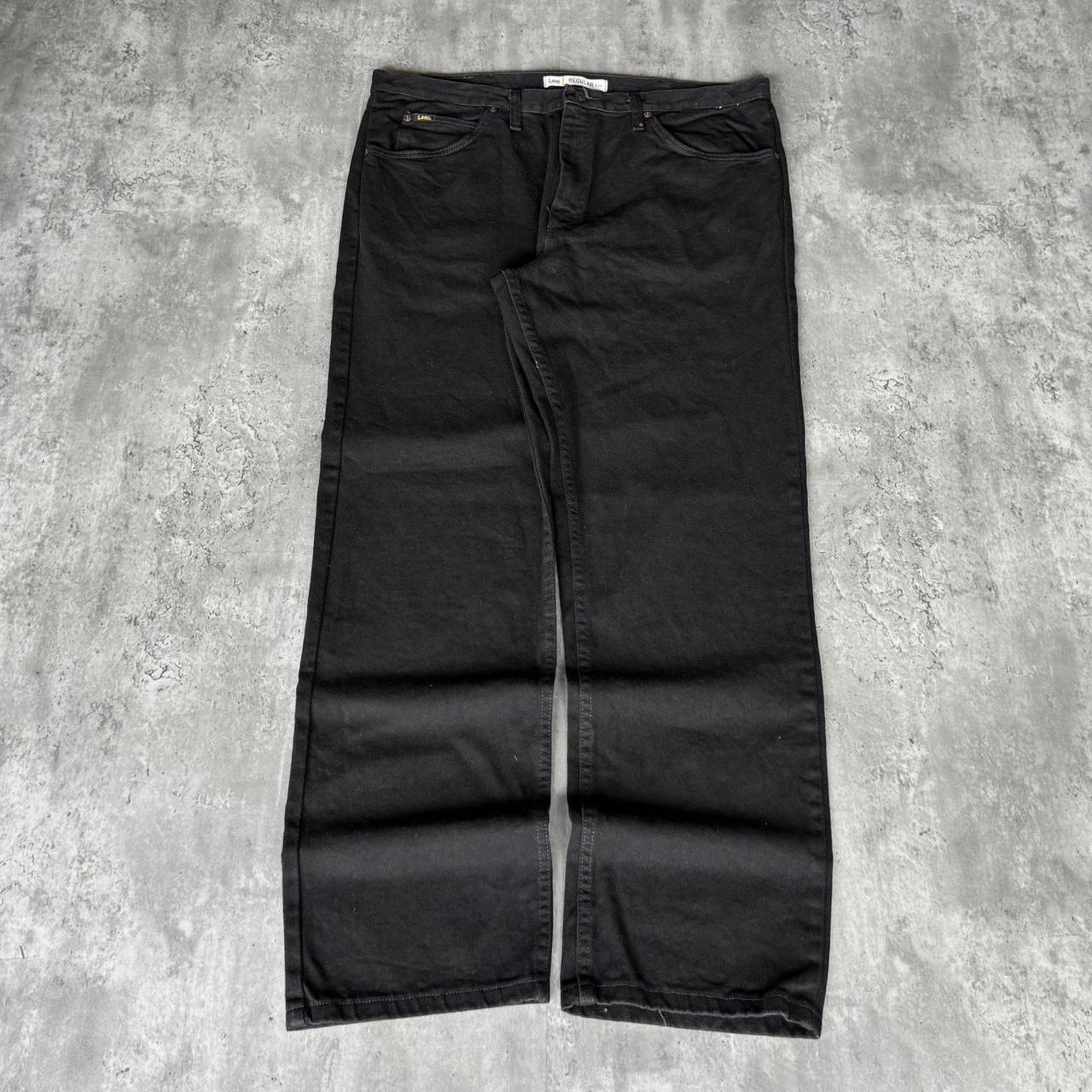 Lee × Playboi Carti × Vintage Vintage Y2K Lee Black Grunge Opium Embroidered Denim Jeans Size US 41 - 2 Thumbnail