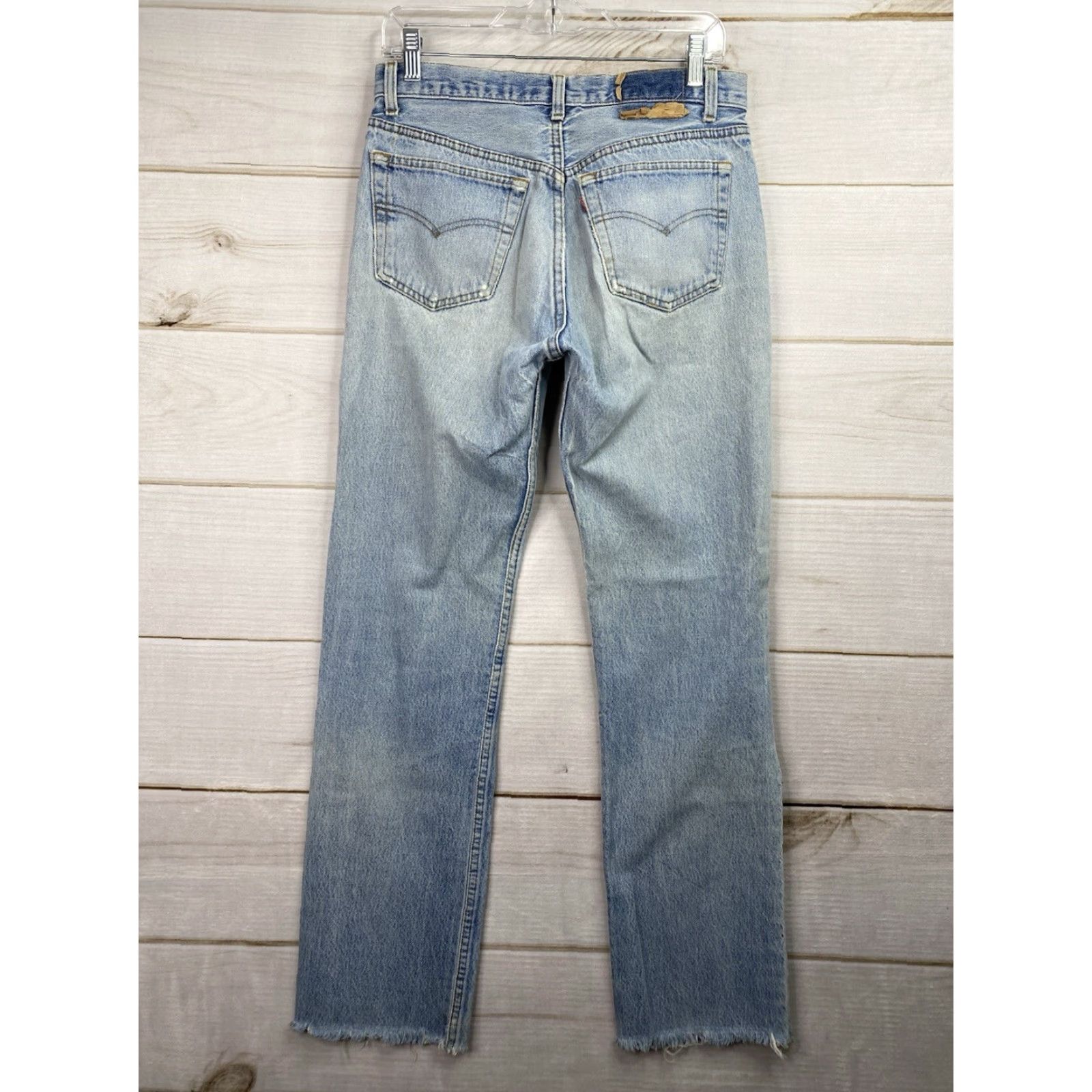 Levi's Levi's Womens 501 Jeans Jeans Boho Patch Upcycled Light Wash 30x30.5 Floral Distressing Buttons Fly Vintage 501 Button Fly Patch Relaxed Jeans 30, XL? Size 40" / US 18 - 6 Thumbnail