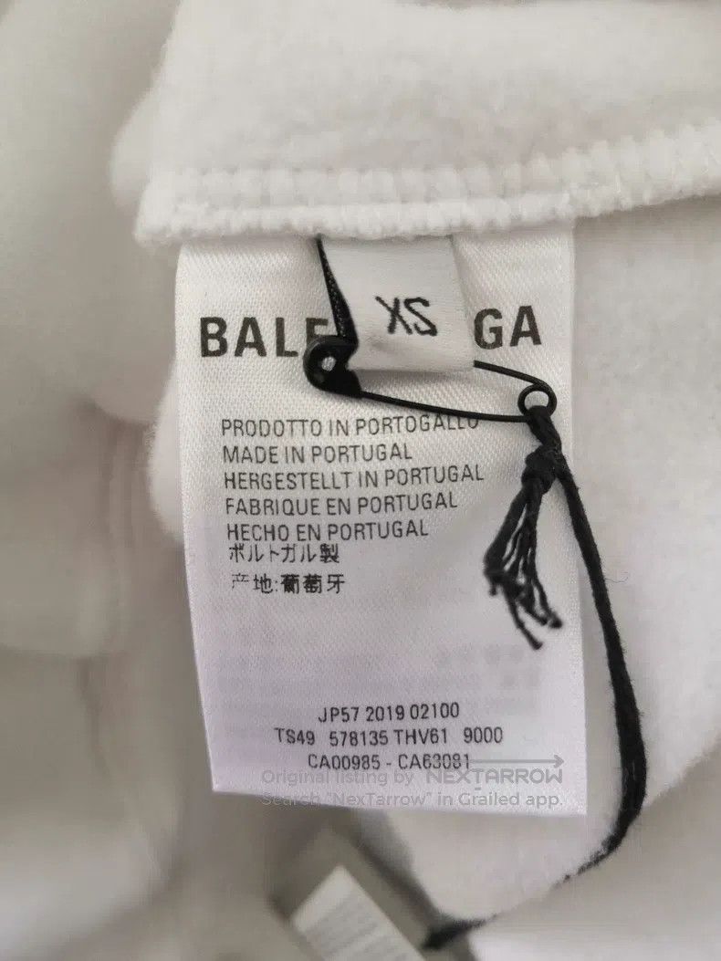 Balenciaga Balenciaga White sweatshirt Size US XS / EU 42 / 0 - 4 Thumbnail