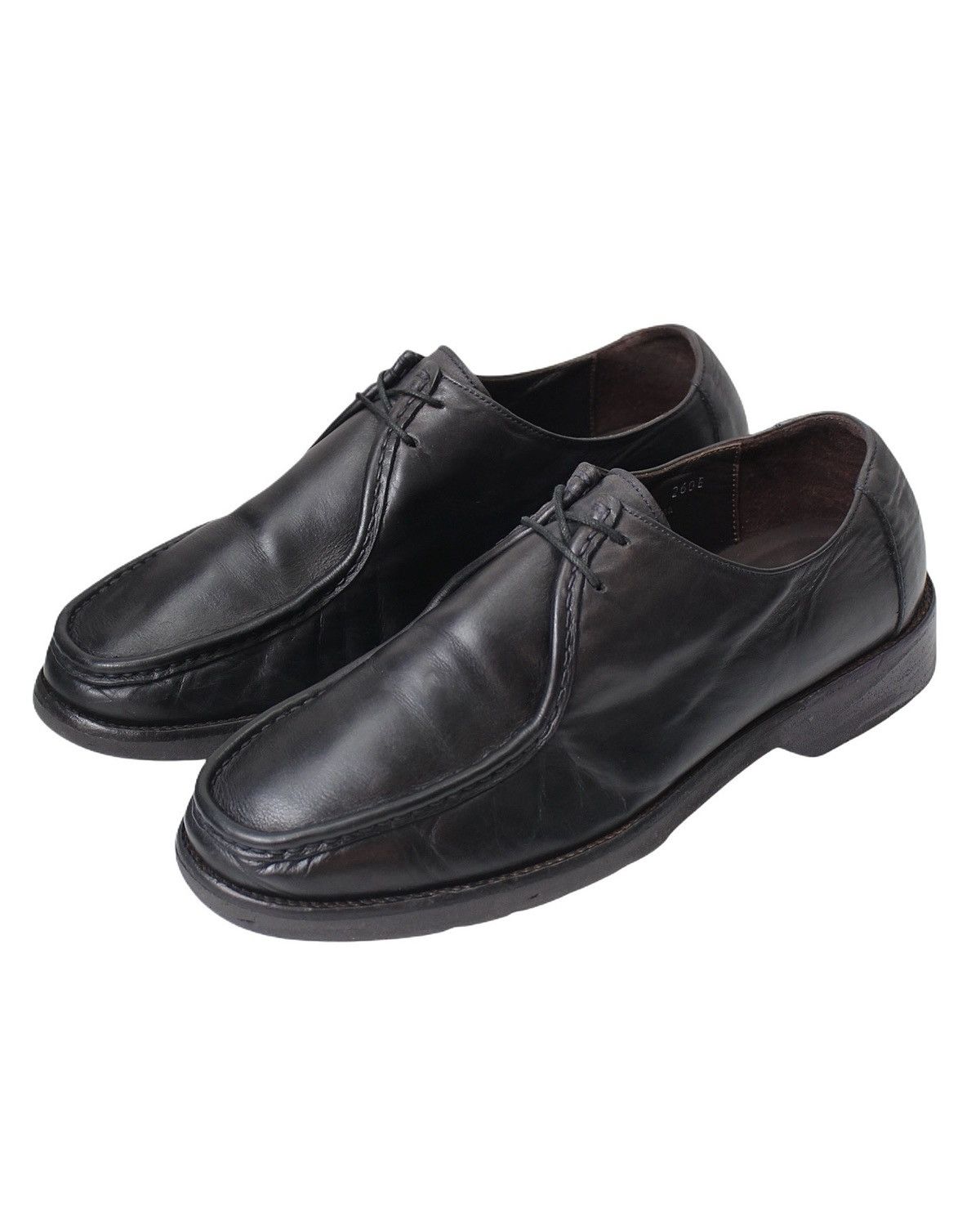 Japanese Brand 2000S TANDY BLACK LEATHER MOC TOE DERBY Size US 8 / EU 41 - 7 Thumbnail