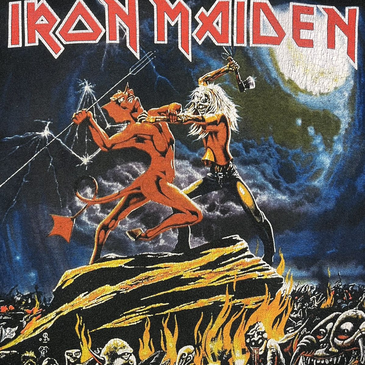 Band Tees Vintage Iron Maiden Tour rock band T shirt 2002 Size US L / EU 52-54 / 3 - 7 Thumbnail