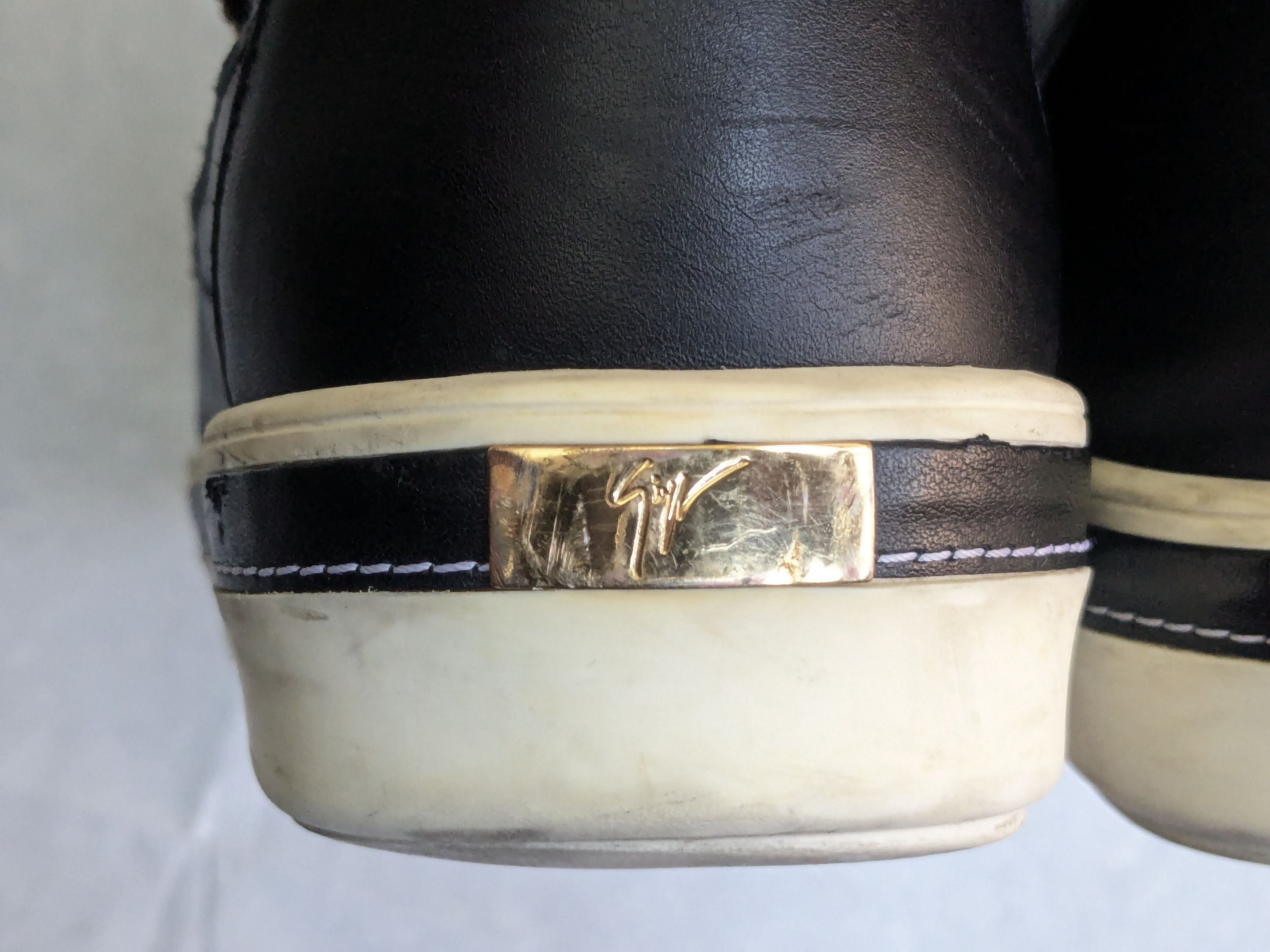 Giuseppe Zanotti Giuseppe Zanotti High Tops Black 10 43 High Top Leather Size US 10 / EU 43 - 15 Thumbnail