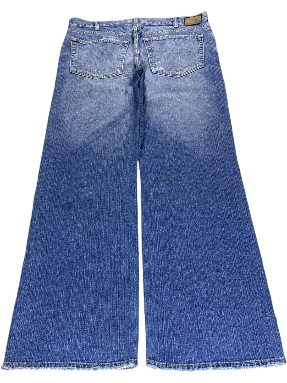 Gap Vintage Gap Faded Wash Distressed Flare Bootcut Jeans Size US 36 / EU 52 - 2 Thumbnail