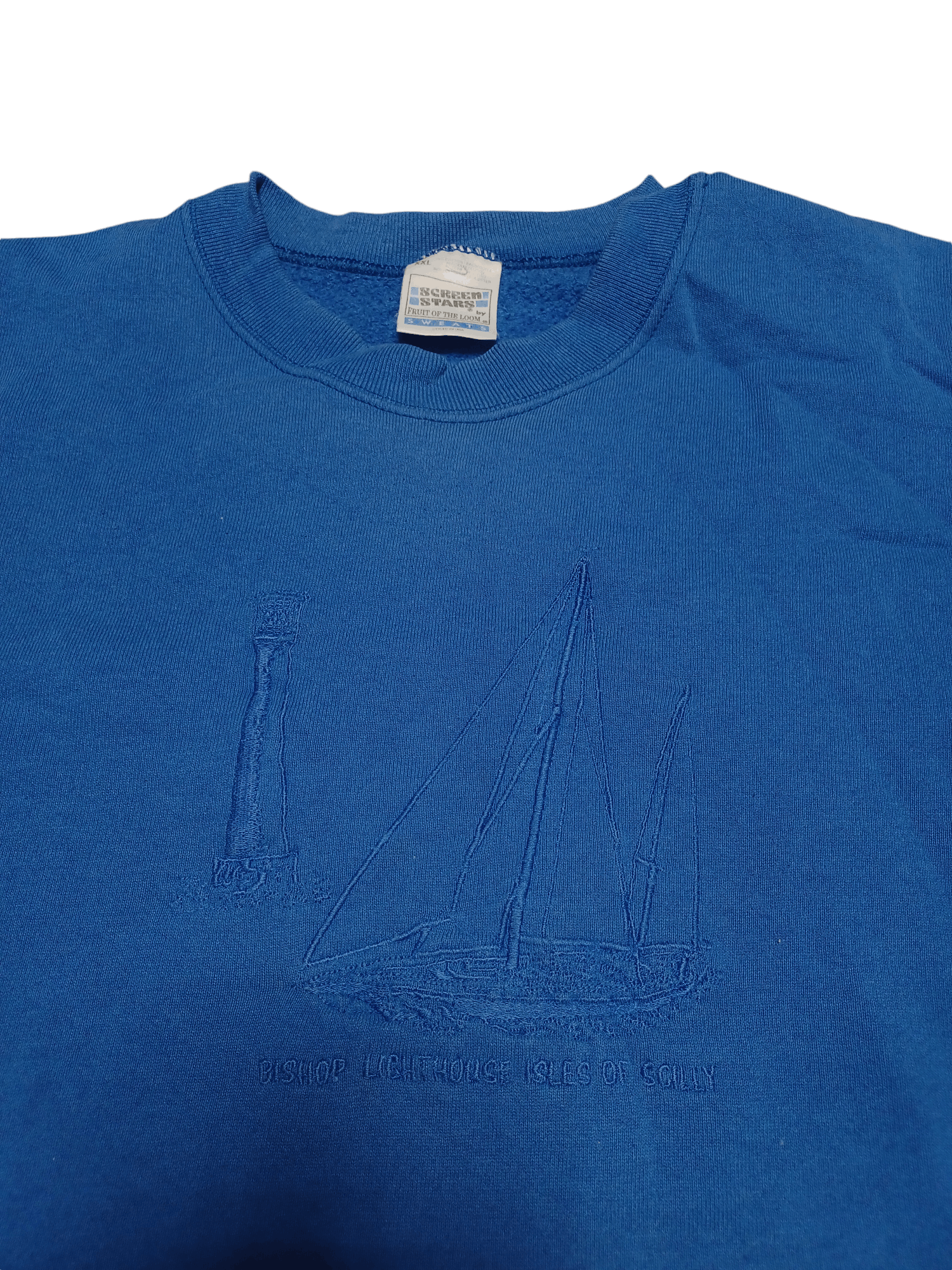 Fruit Of The Loom BISHOP LIGHTHOUSE ISLES OF SCILLY SCREENSTARS SWEATSHIRT Size US XXL / EU 58 / 5 - 2 Thumbnail