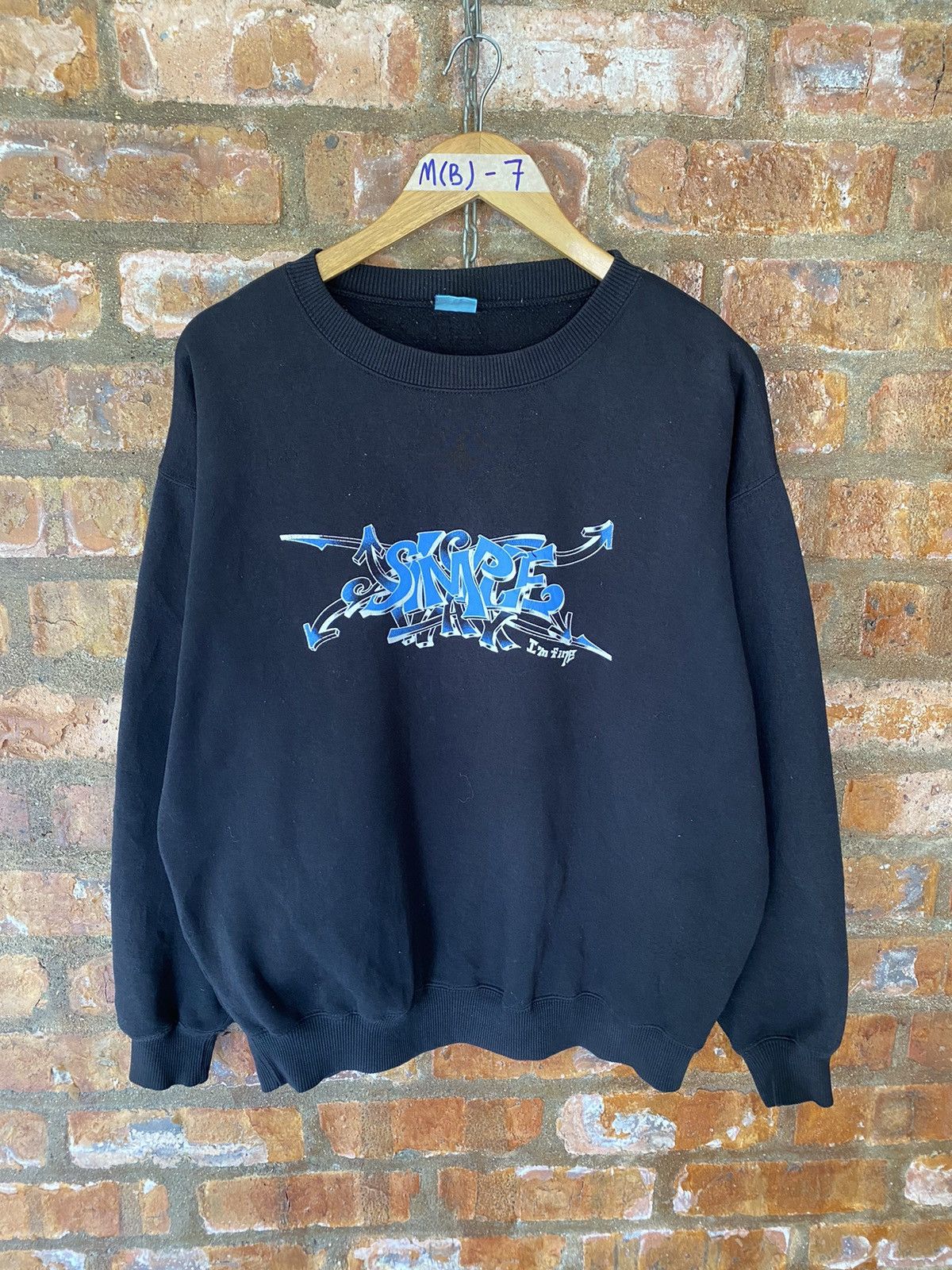 JNCO 1990s Hill Crop Jpn “Simple i’m fine” subware grafiti futura Size US L / EU 52-54 / 3 - 2 Thumbnail