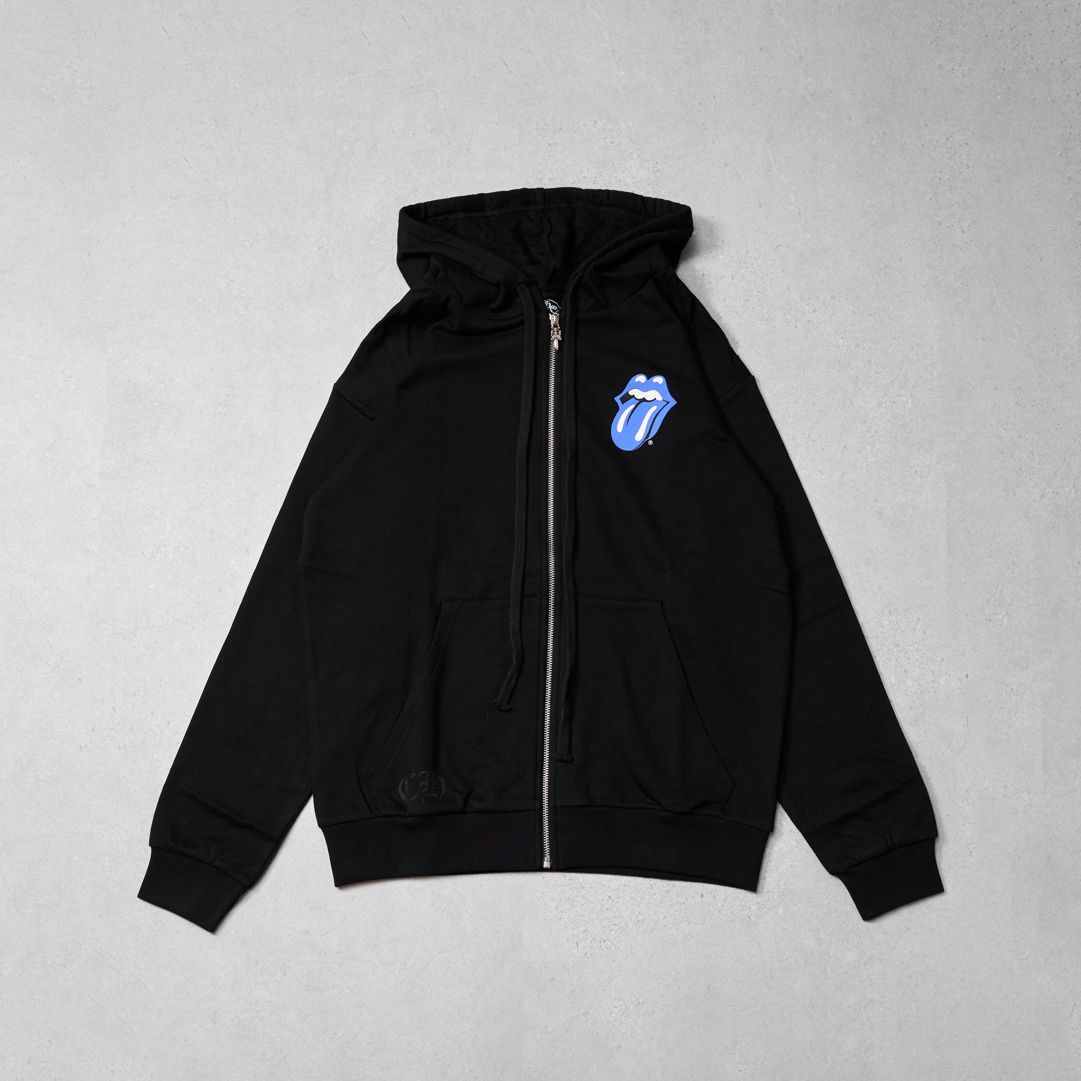 Chrome Hearts CHROME HEARTS Rolling Stones Blue Zip Up Hoodie BLACK Size US XL / EU 56 / 4 - 3 Thumbnail