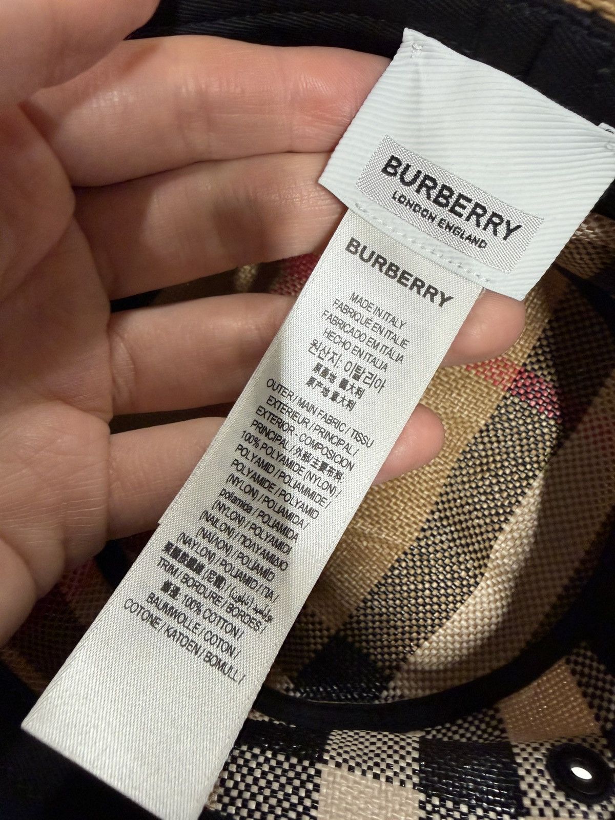 Burberry Burberry Classic Check Bucket Hat NEW 500$ S Size ONE SIZE - 3 Thumbnail