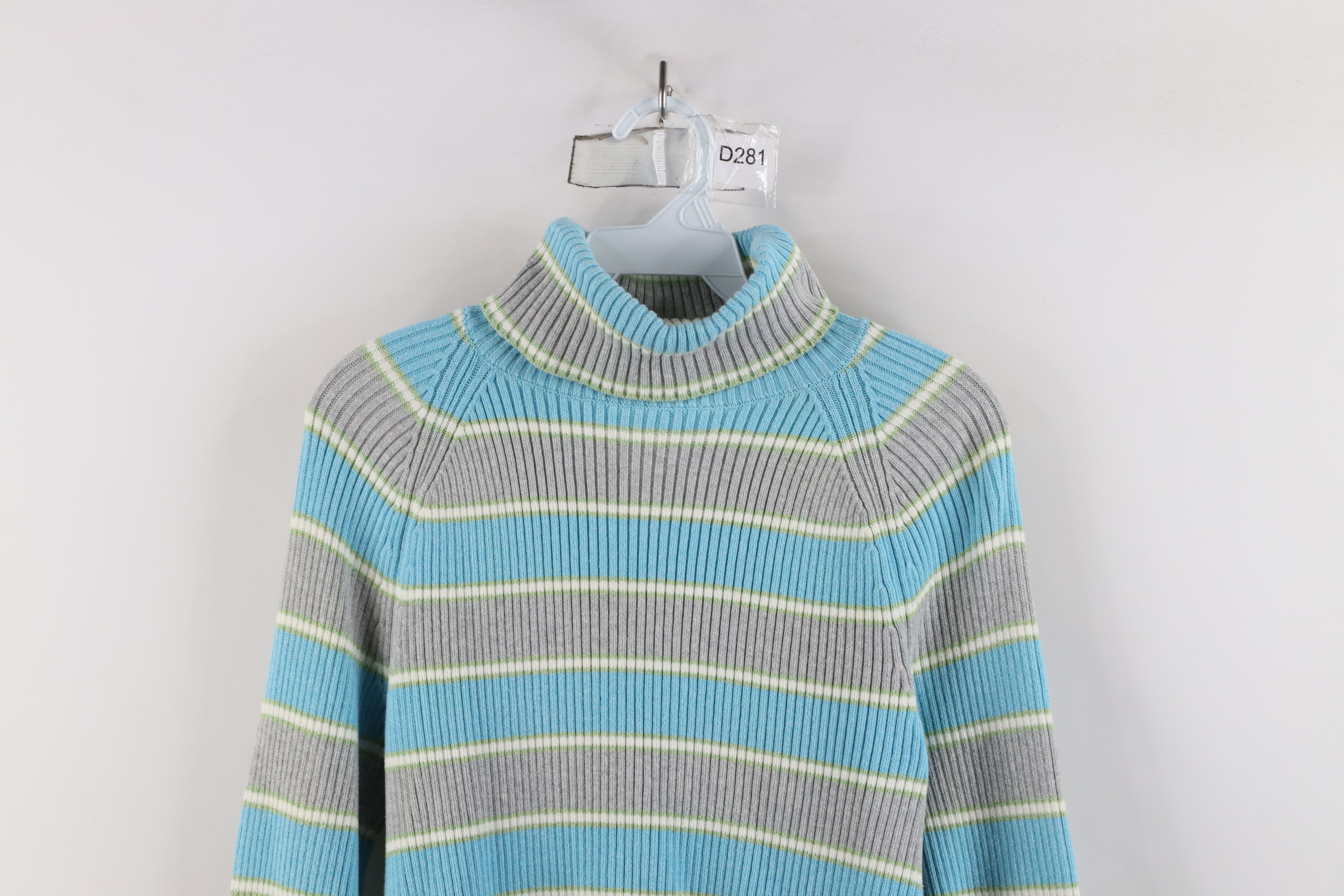 Eddie Bauer × Vintage Vintage Eddie Bauer Ribbed Knit Stretch Turtleneck Sweater Size M / US 6-8 / IT 42-44 - 2 Thumbnail