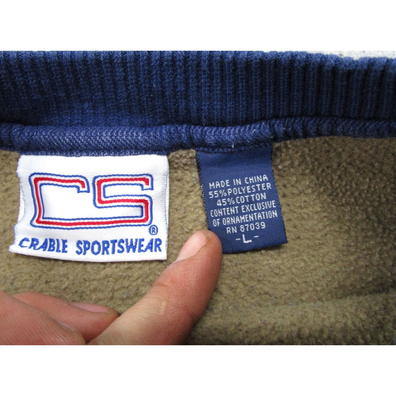 NCAA Vtg 90s University of Illinois Crewneck Sweatshirt Color Block SZ L Crable NCAA Mens Sweatshirt Size US L / EU 52-54 / 3 - 4 Thumbnail