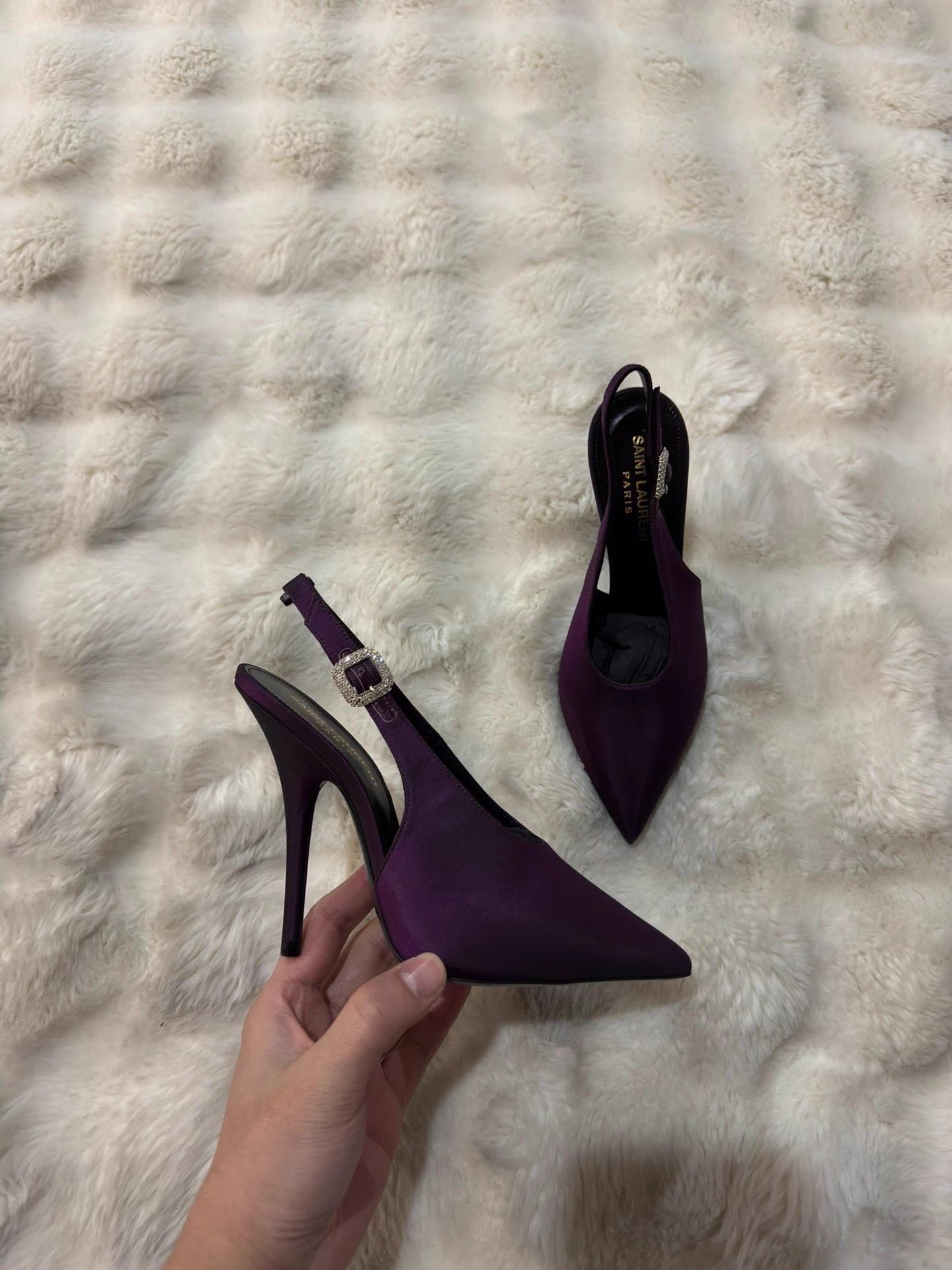 Saint Laurent Paris Saint Laurent New Gradient Purple Heels 36 Size US 5 / IT 35 - 4 Thumbnail