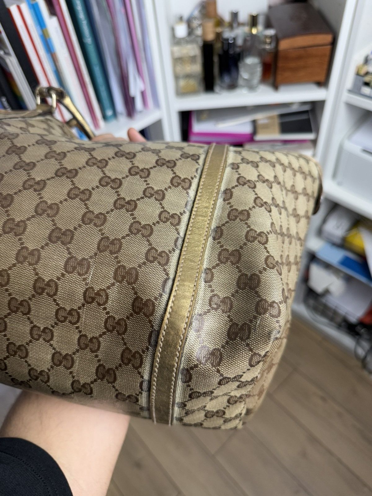 Designer × Gucci × Vintage Vintage y2k Gucci monogram tote / shopper bag luxury designer Size ONE SIZE - 19 Thumbnail