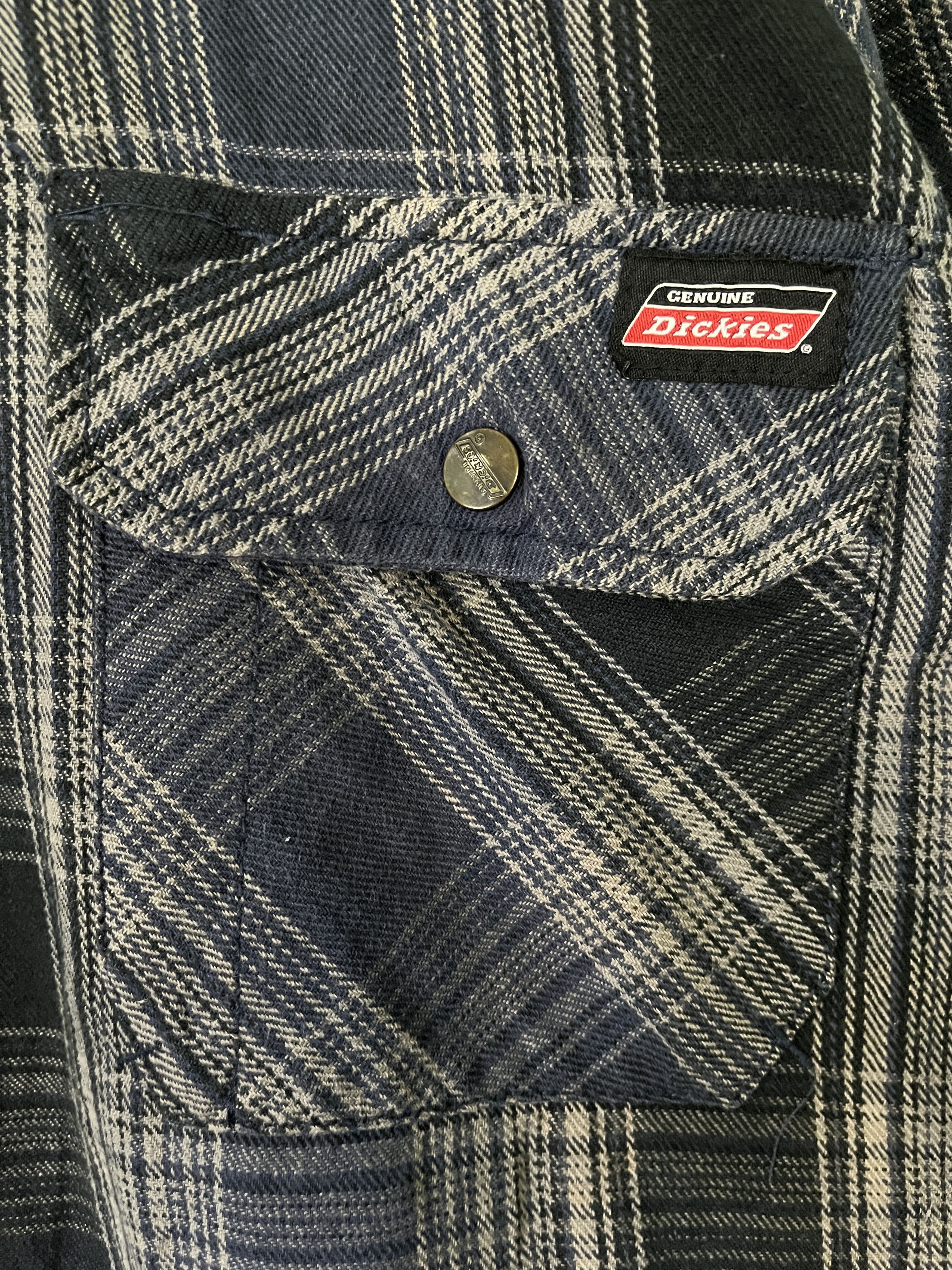 Dickies × Flannel × Vintage Vintage Dickies Padded Quilted Lined Shirt Plaid Work Jacket Size US XXL / EU 58 / 5 - 6 Thumbnail