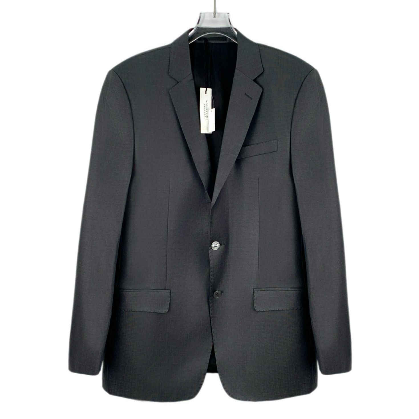 Versace Versace Wool Blazer Dark Grey (54) Size 54R - 1 Thumbnail