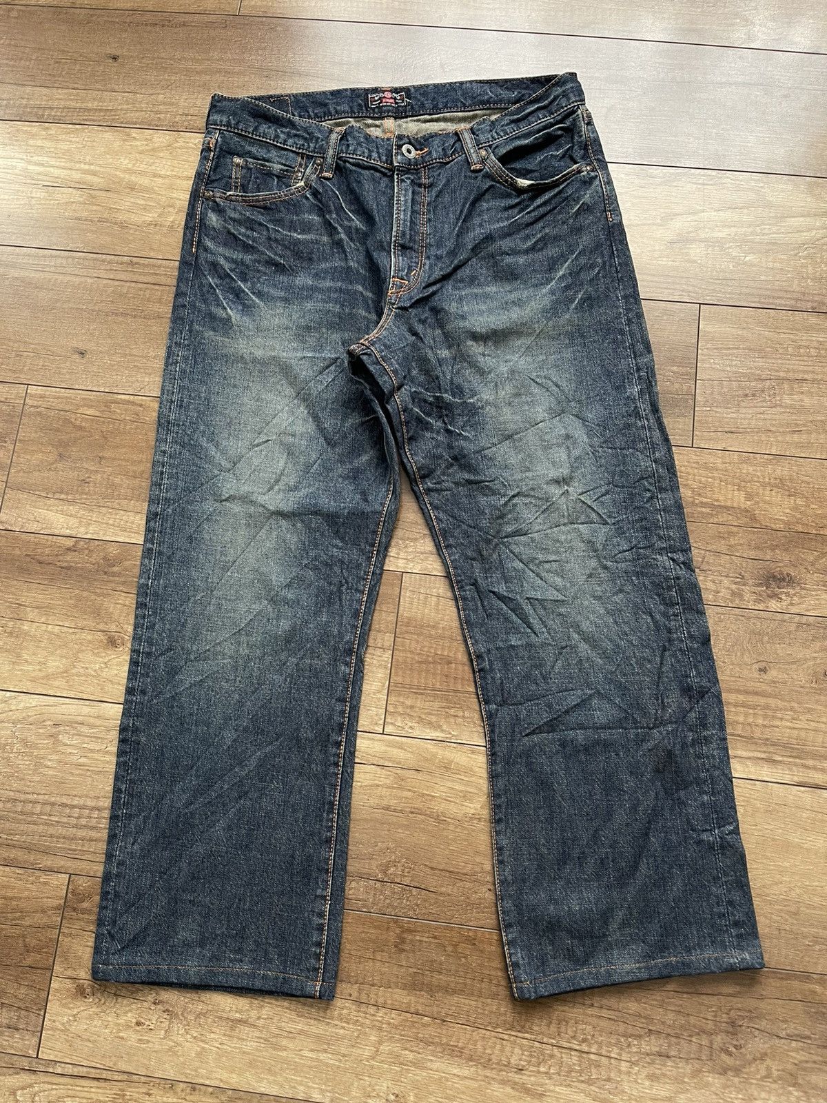 Vintage GL Heart Japan Vintage Denim Jeans Pants Cropped Size US 33 - 5 Thumbnail