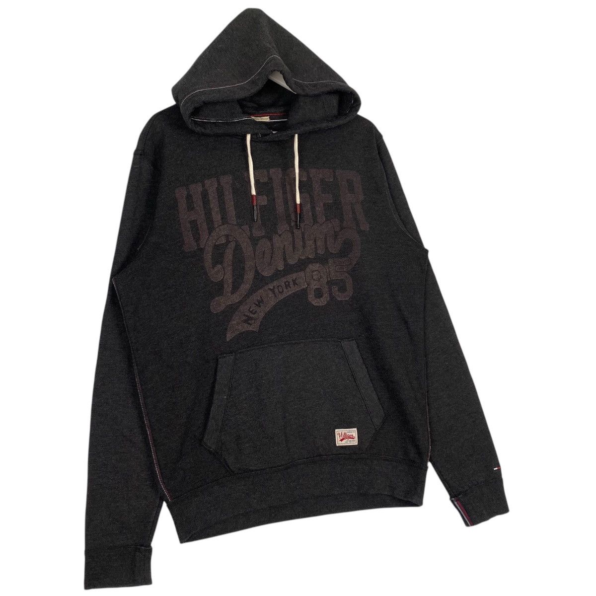 Designer × Vintage Vintage Hilfiger Denim Small Embroidered Hoodie Dark Blue Size US M / EU 48-50 / 2 - 3 Thumbnail