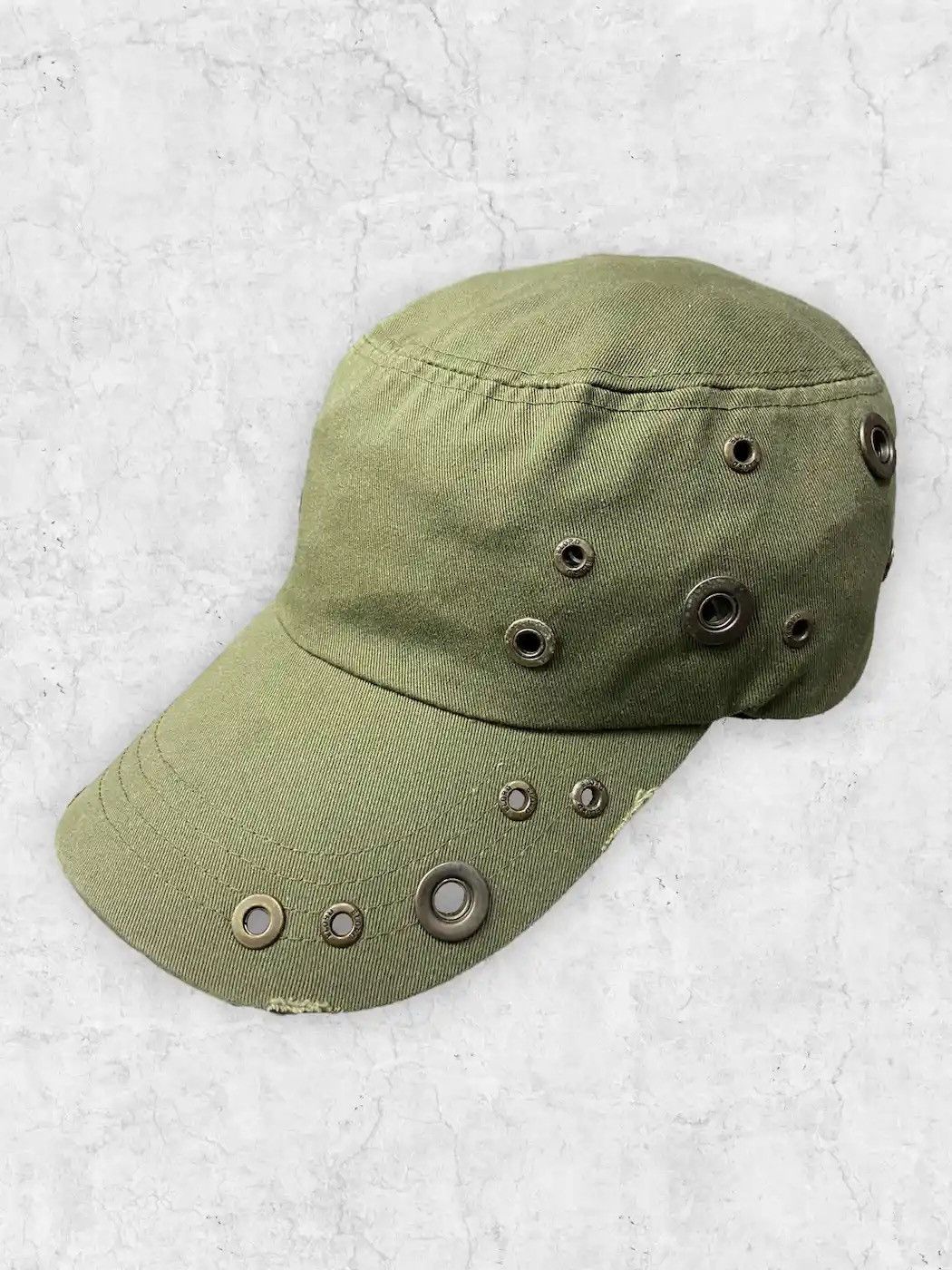 Japanese Brand Vintage Elord Distressed Rivets Cap Size ONE SIZE - 1 Thumbnail
