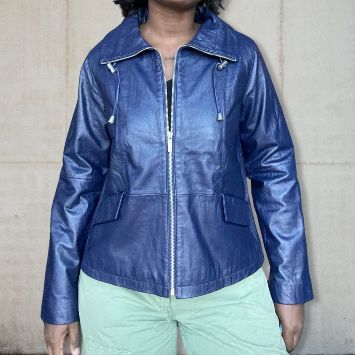 Vintage Chicos Vintage Genuine Leather Jacket Size ONE SIZE - 5 Thumbnail